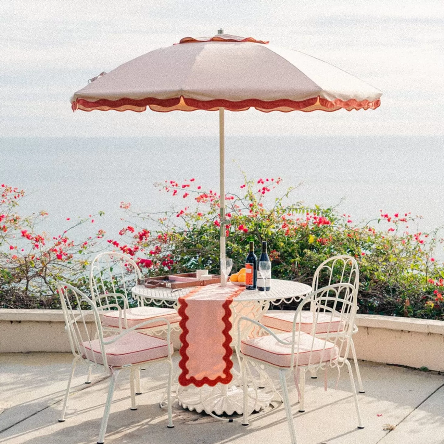 Al Fresco Dining Chairs>Business & Pleasure Co. The Al Fresco Chair Cushion - Rivie Pink