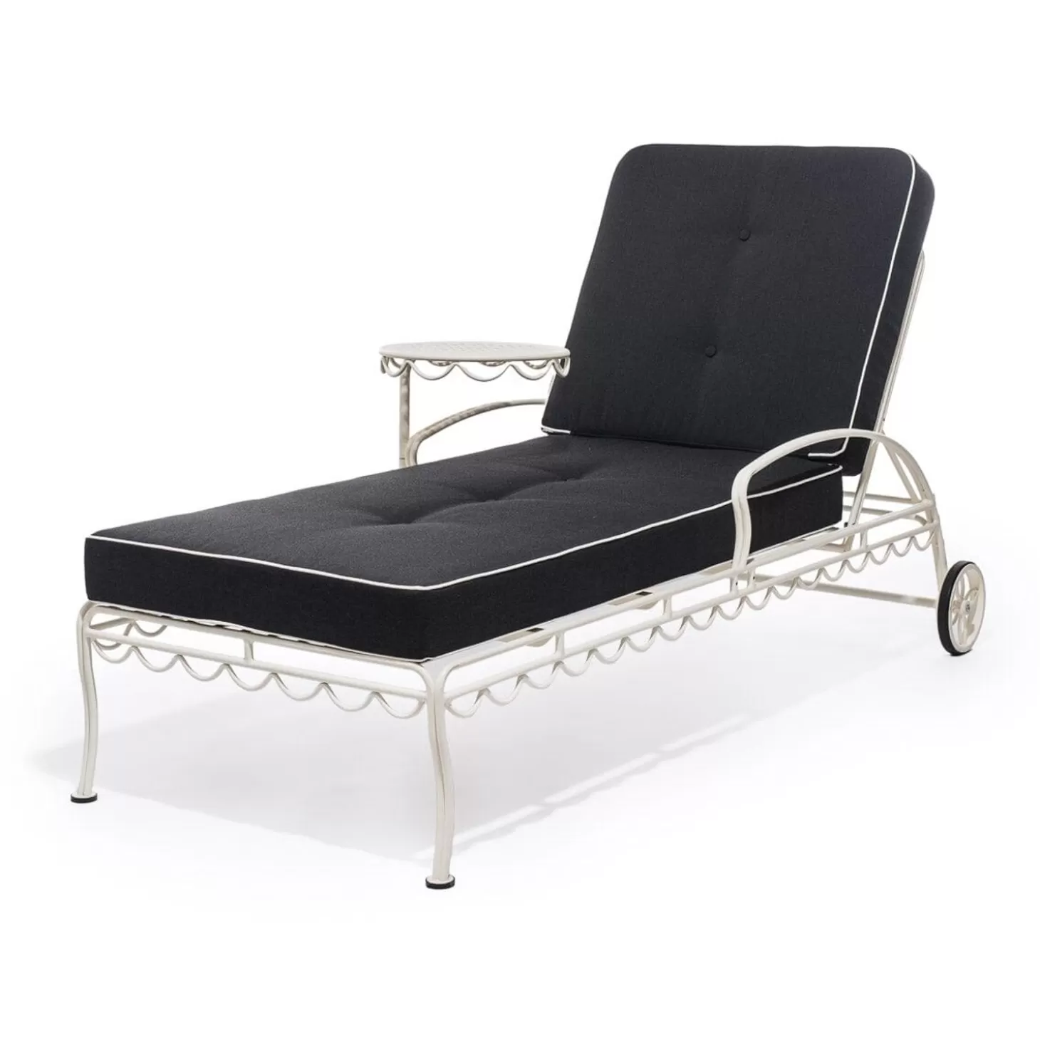 Chair Cushions>Business & Pleasure Co. The Al Fresco Sun Lounger Cushion - Rivie Black