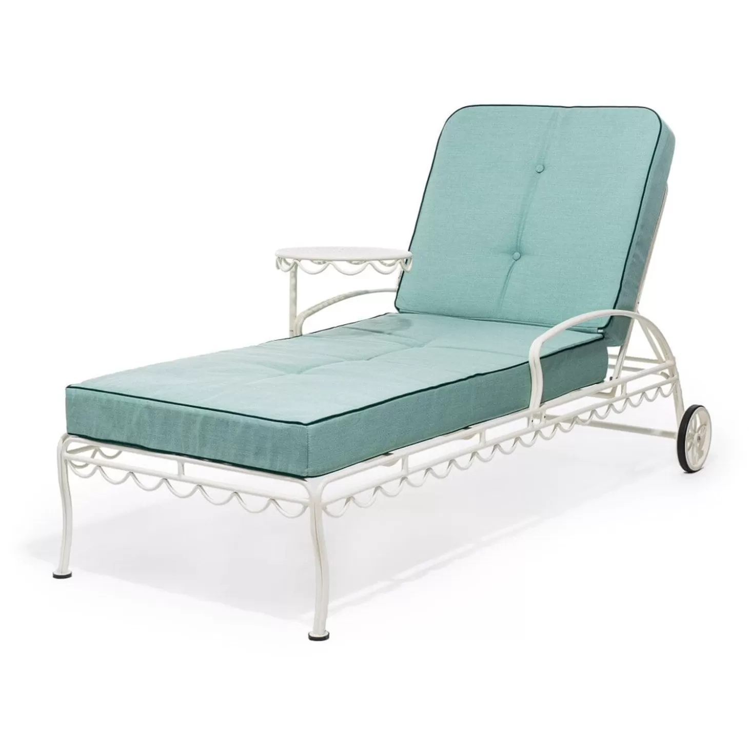 Chair Cushions>Business & Pleasure Co. The Al Fresco Sun Lounger Cushion - Rivie Green