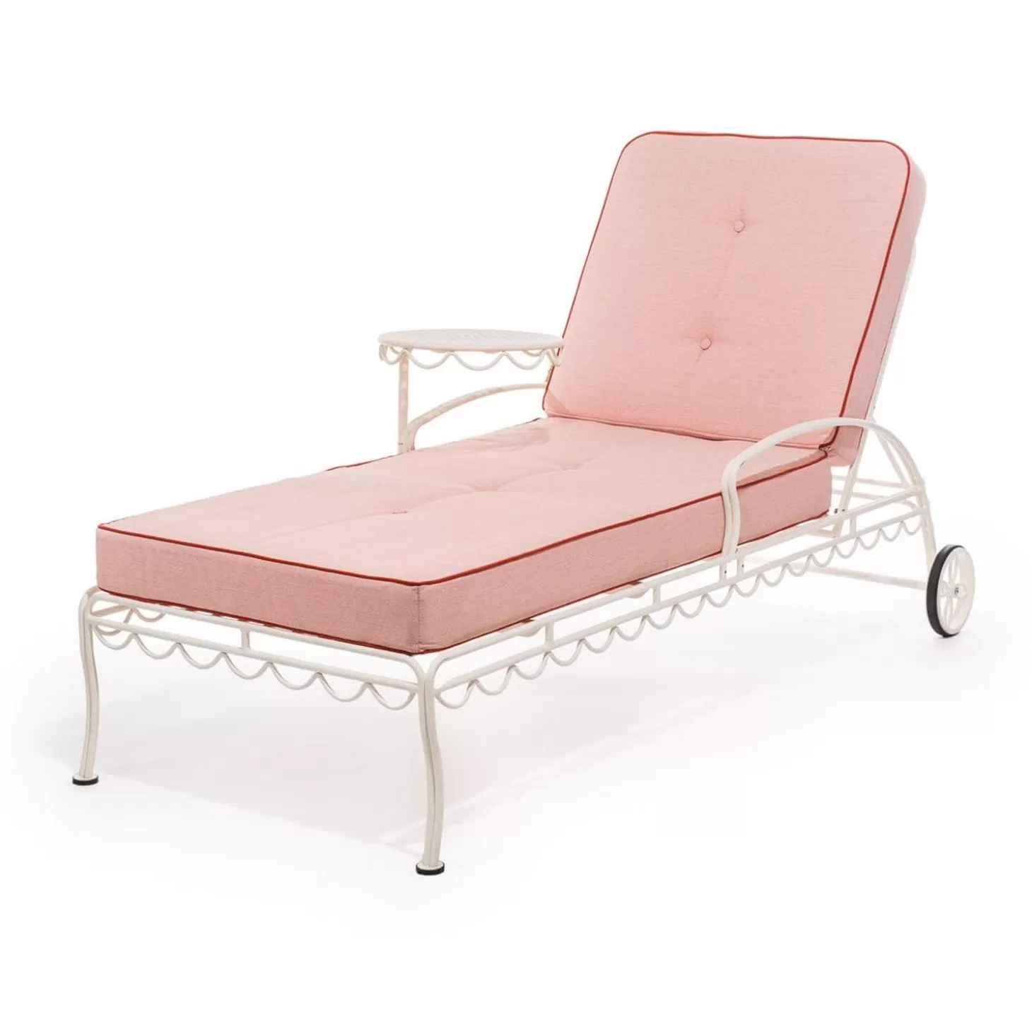 Chair Cushions>Business & Pleasure Co. The Al Fresco Sun Lounger Cushion - Rivie Pink