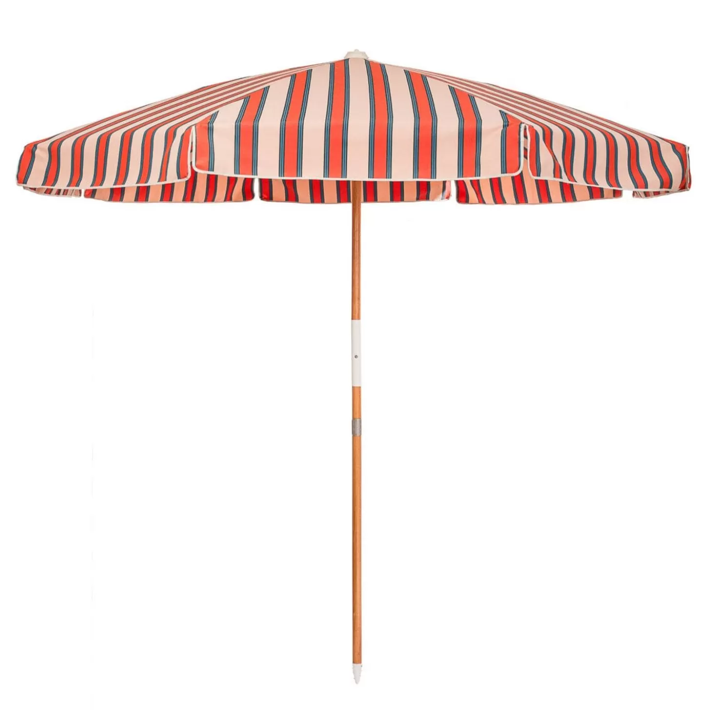 Amalfi Umbrellas>Business & Pleasure Co. The Amalfi Umbrella - Bistro Dusty Pink Stripe