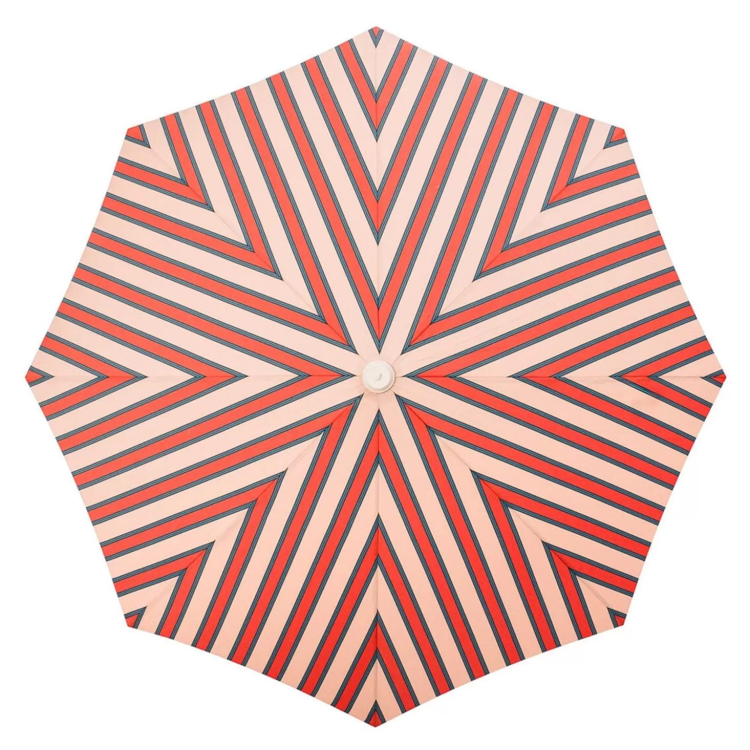 Amalfi Umbrellas>Business & Pleasure Co. The Amalfi Umbrella - Bistro Dusty Pink Stripe