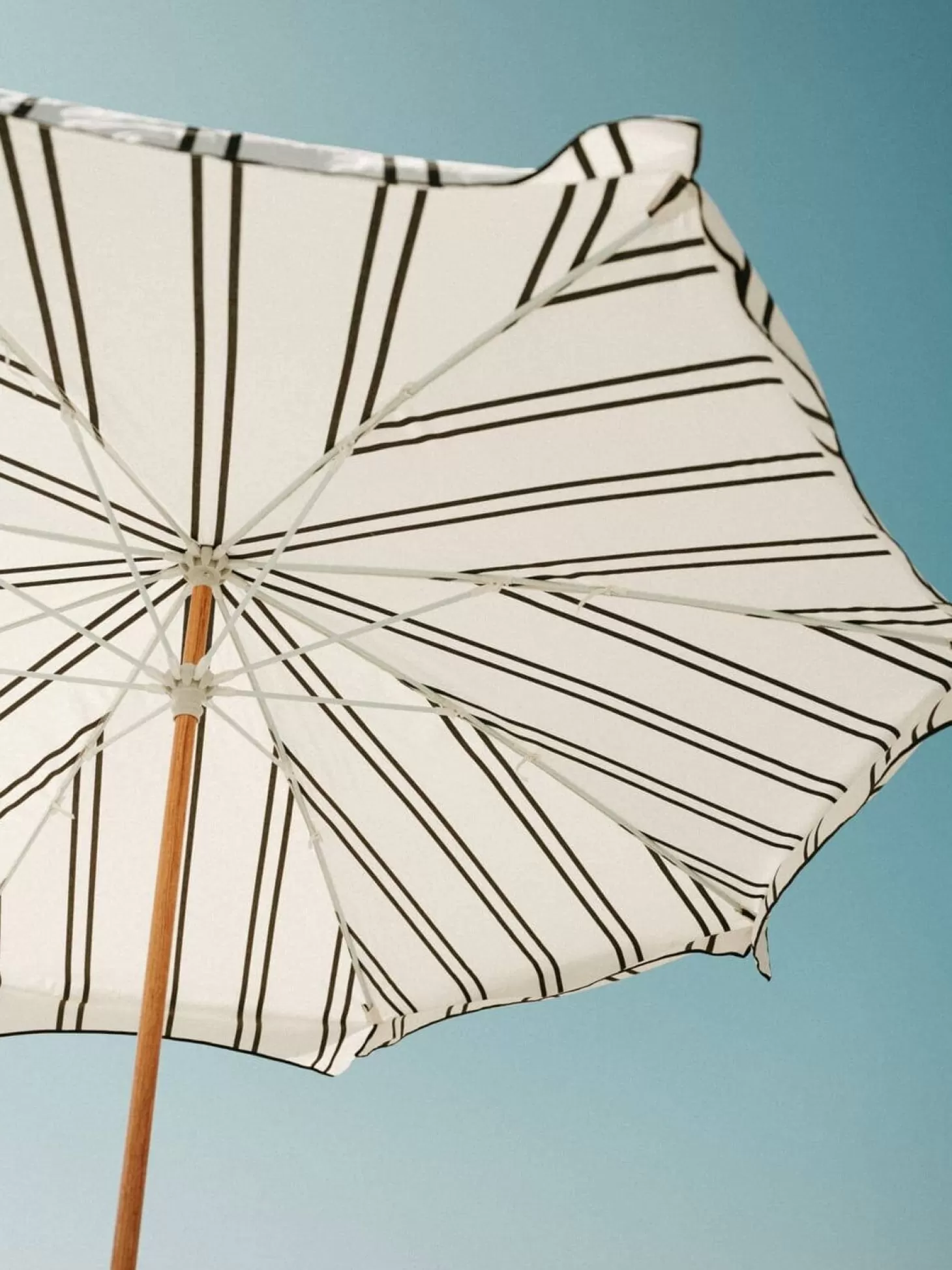 Amalfi Umbrellas>Business & Pleasure Co. The Amalfi Umbrella - Black Two Stripe