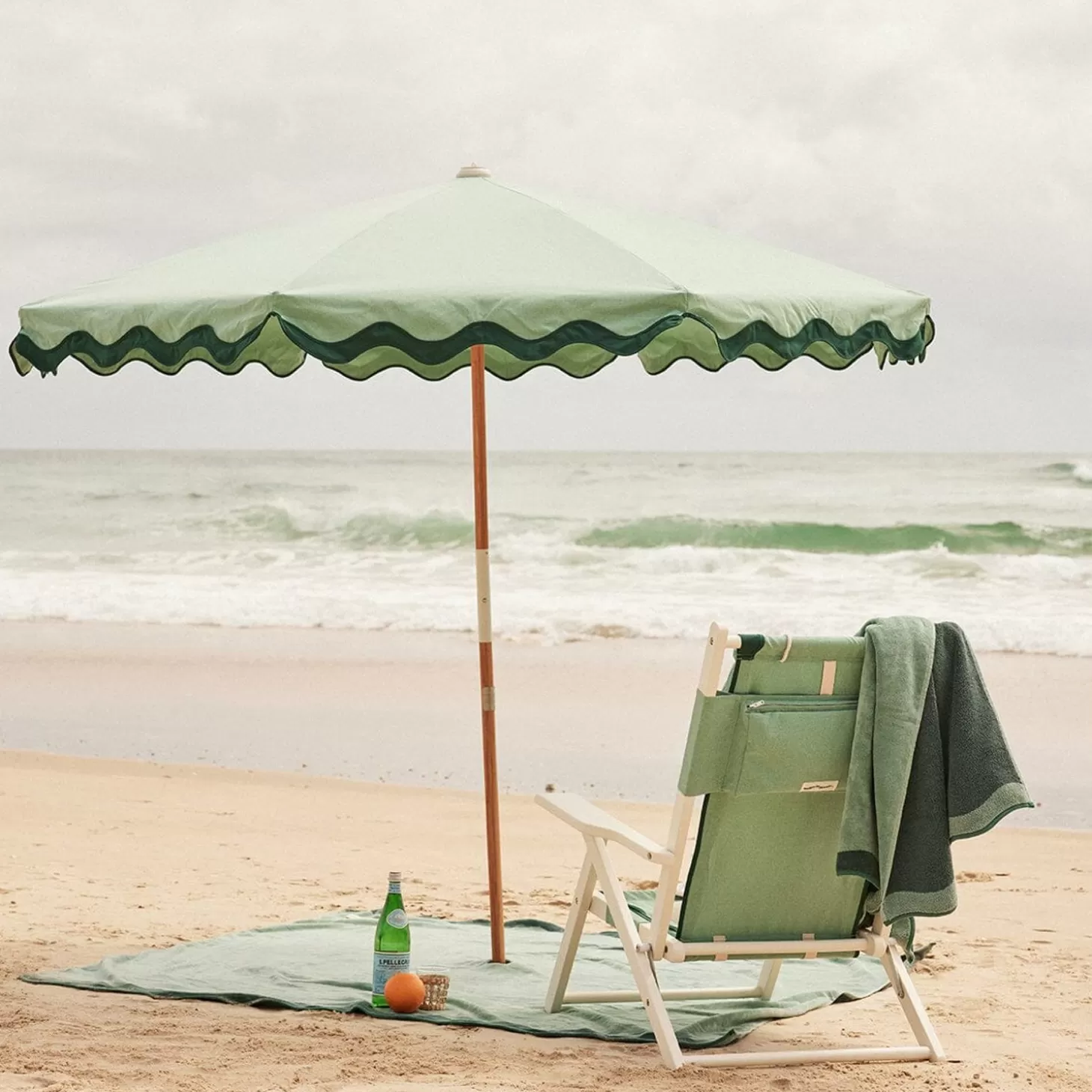 Amalfi Umbrellas>Business & Pleasure Co. The Amalfi Umbrella - Rivie Green