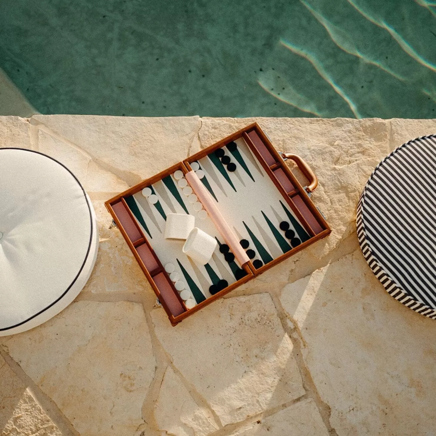 Games>Business & Pleasure Co. The Backgammon Set - Antique White