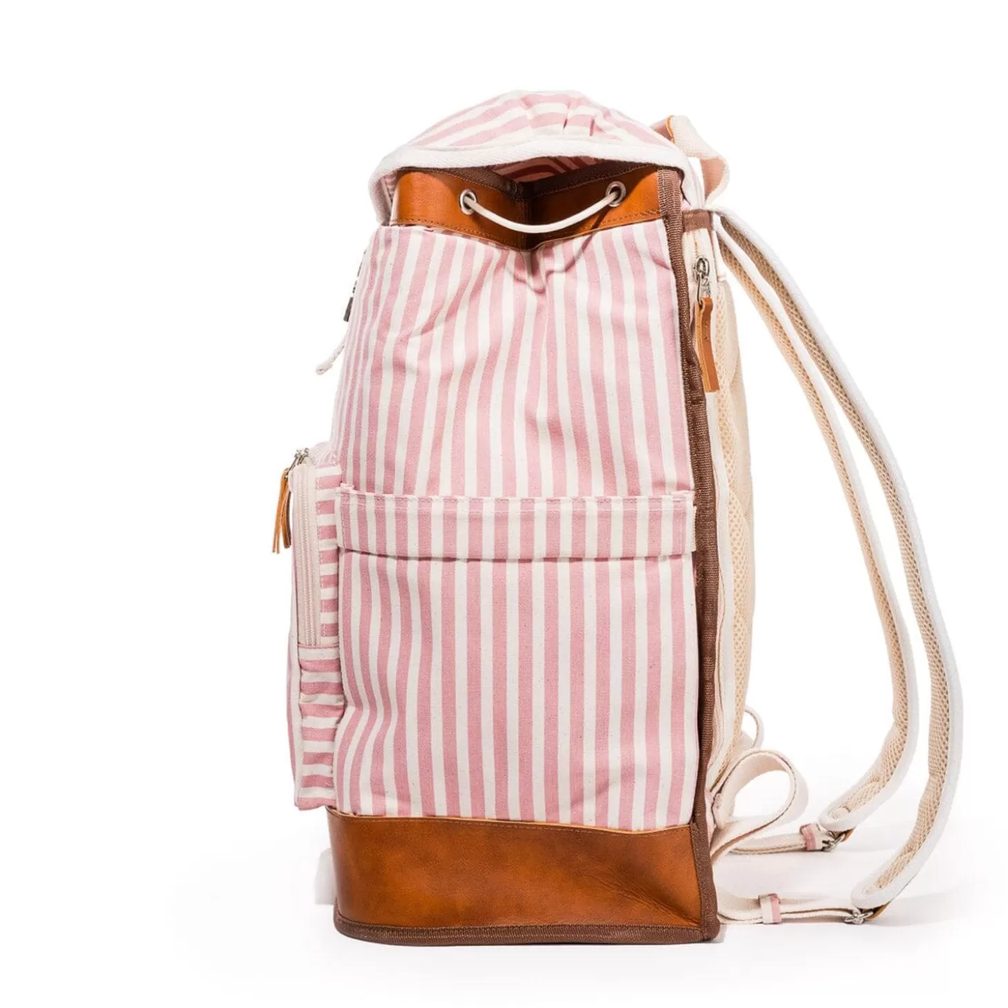 Backpack Coolers>Business & Pleasure Co. The Backpack Cooler - Laurens Pink Stripe