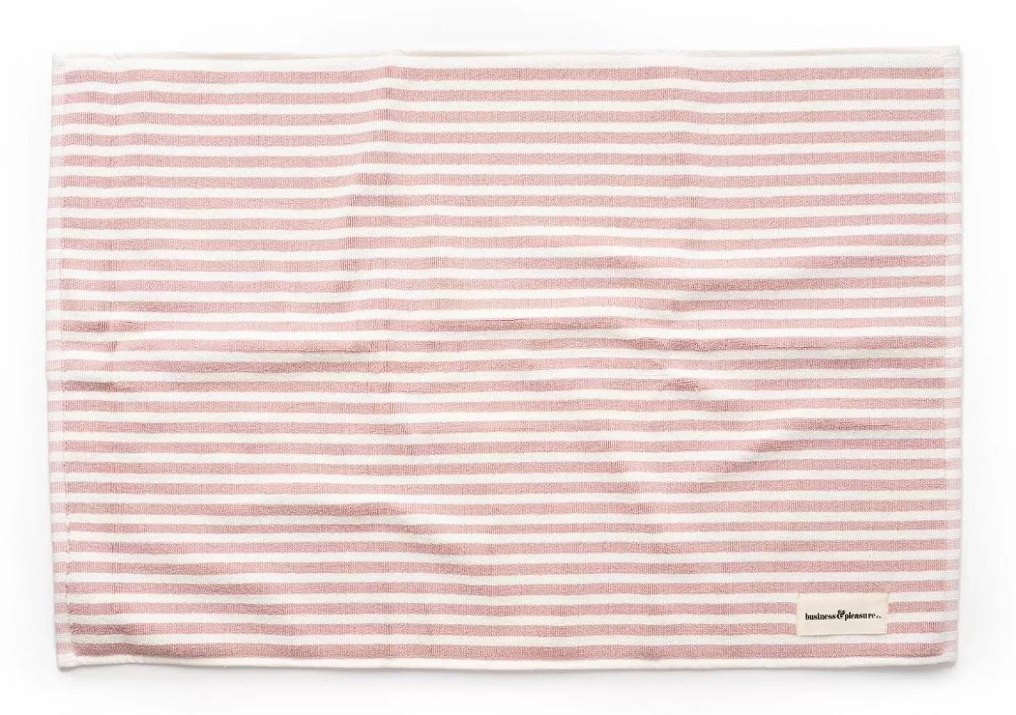 Bath Mats>Business & Pleasure Co. The Bath Mat - Lauren'S Pink Stripe