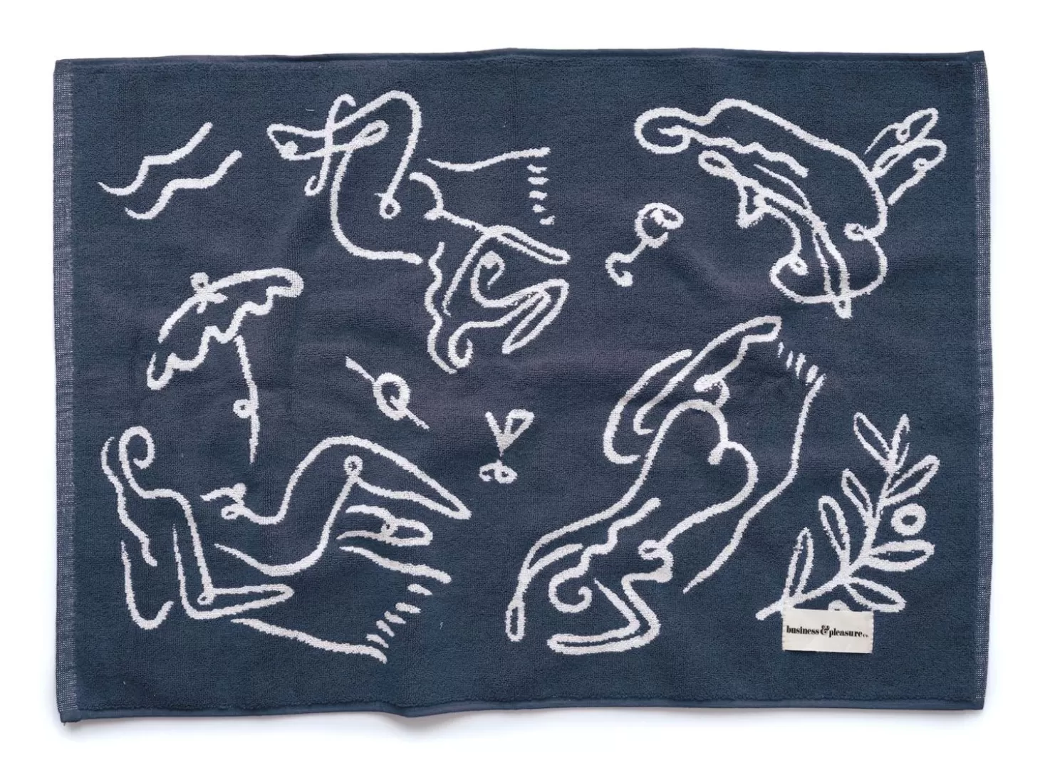 Bath Mats>Business & Pleasure Co. The Bath Mat - Le Basque Navy