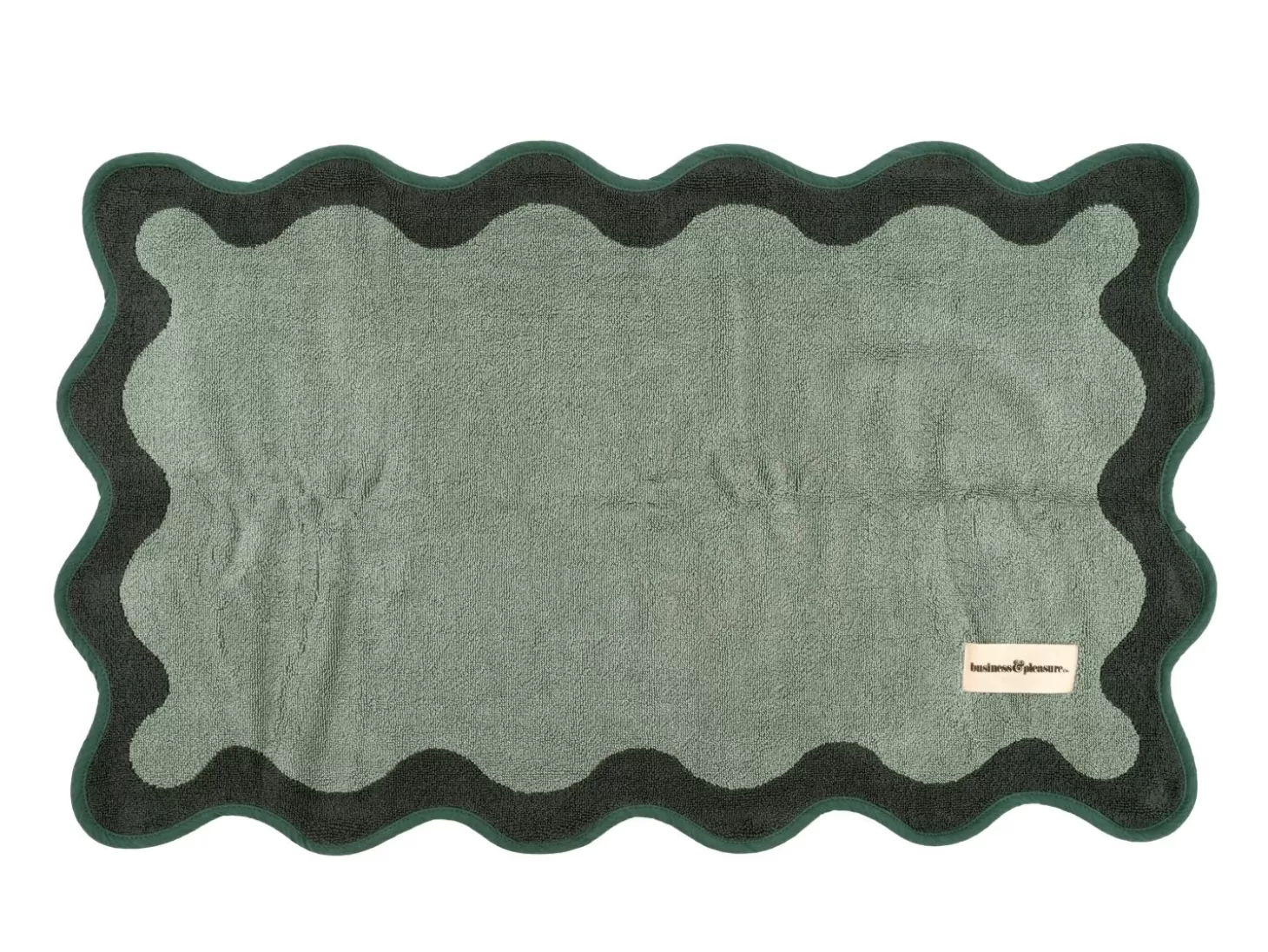 Bath Mats>Business & Pleasure Co. The Bath Mat - Rivie Green