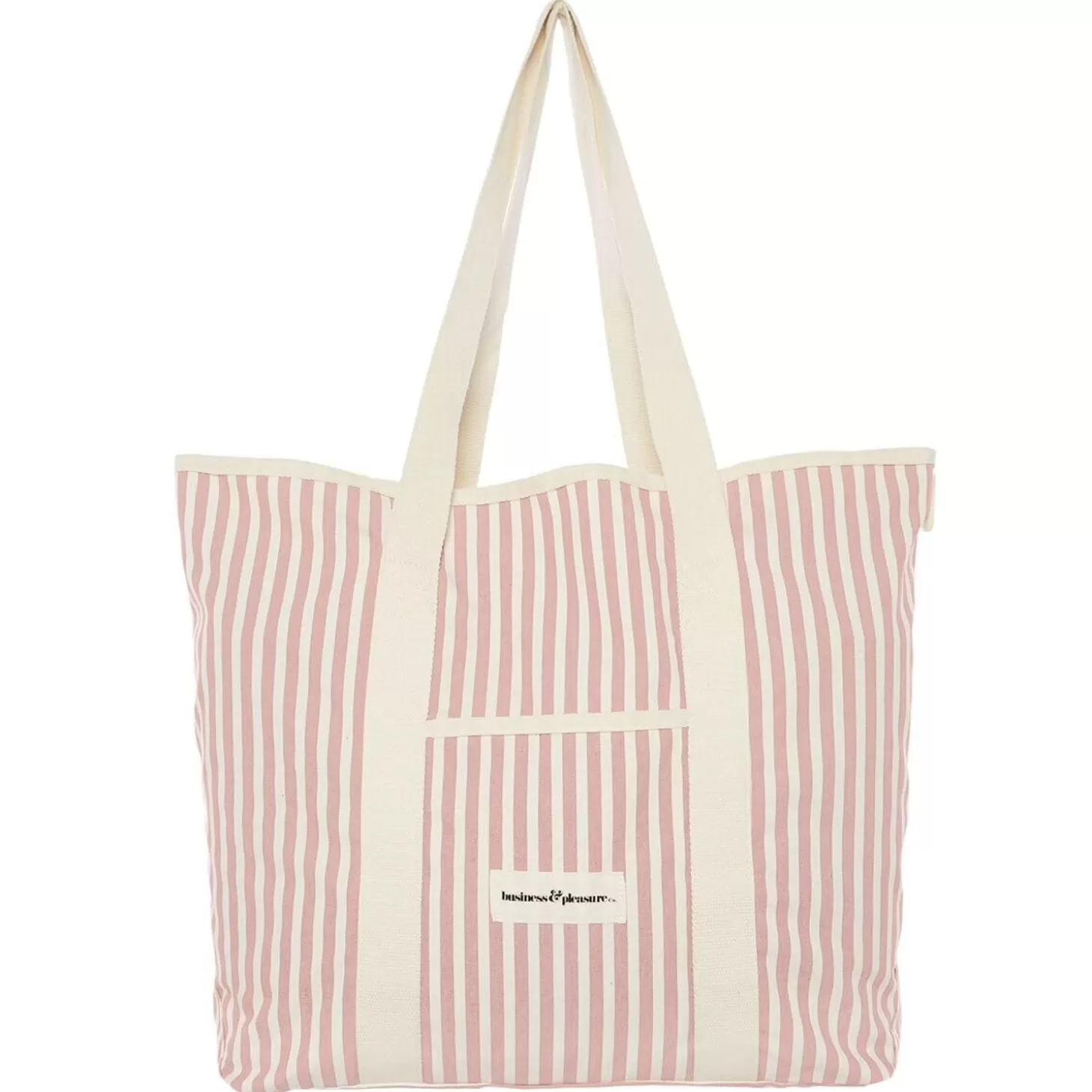 Beach Bags>Business & Pleasure Co. The Beach Bag - Lauren'S Pink Stripe