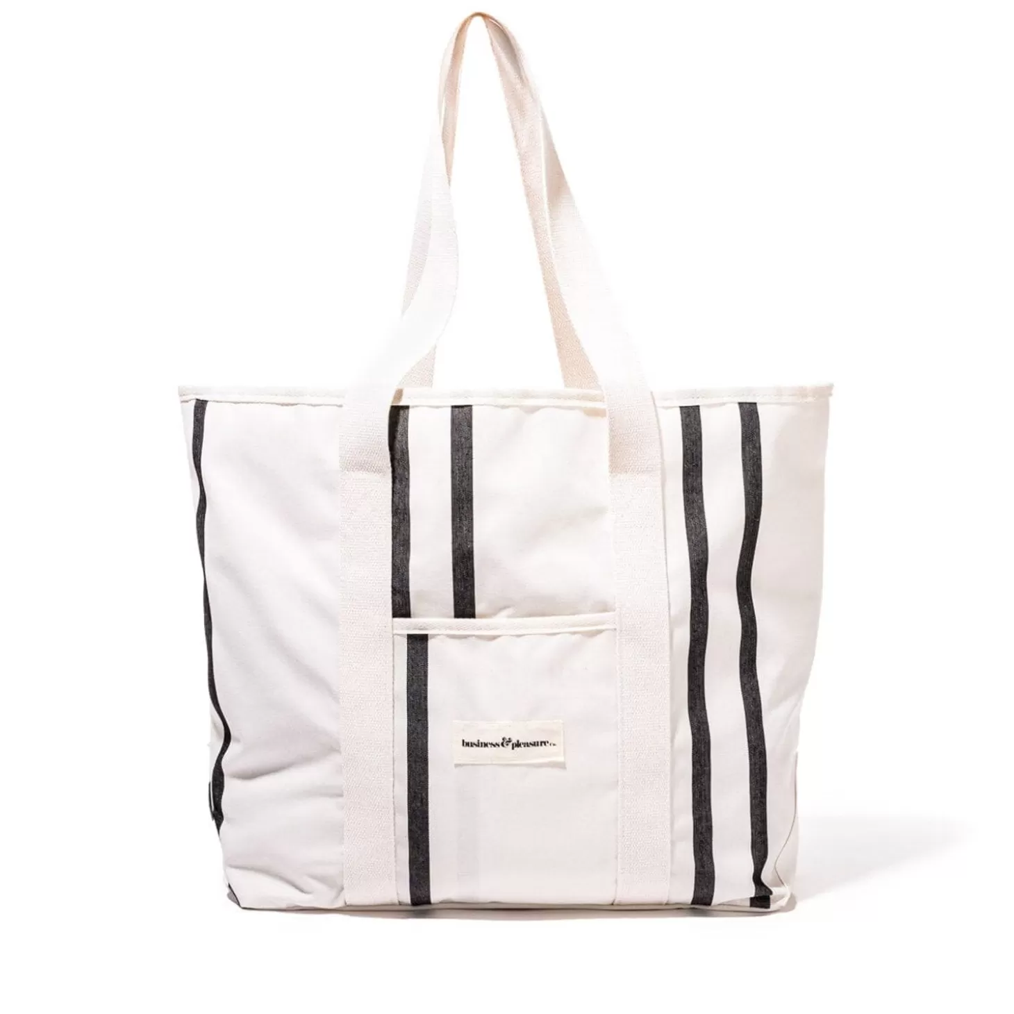 Beach Bags>Business & Pleasure Co. The Beach Bag - Malibu Black Stripe