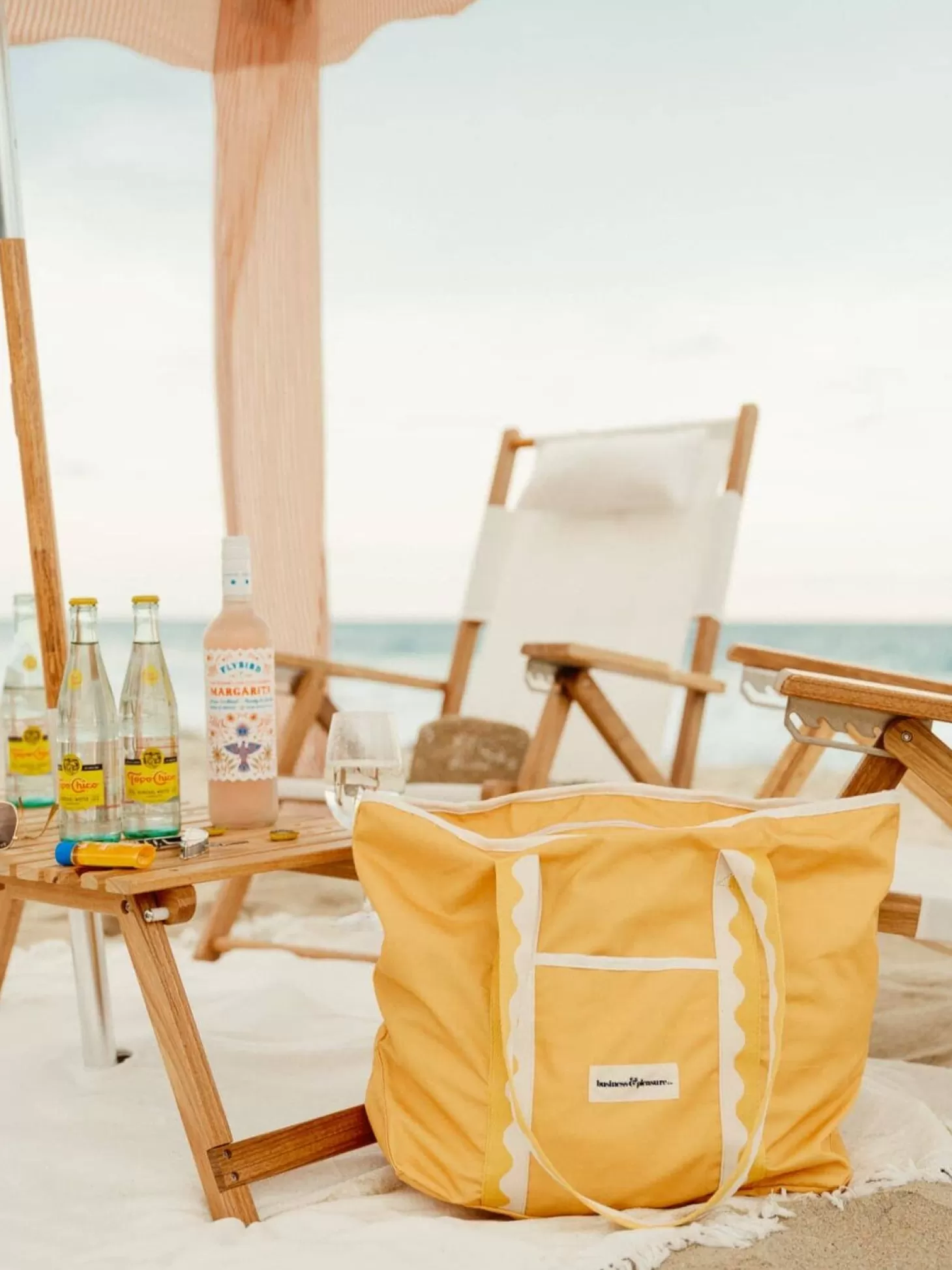 Beach Bags>Business & Pleasure Co. The Beach Bag - Rivie Mimosa