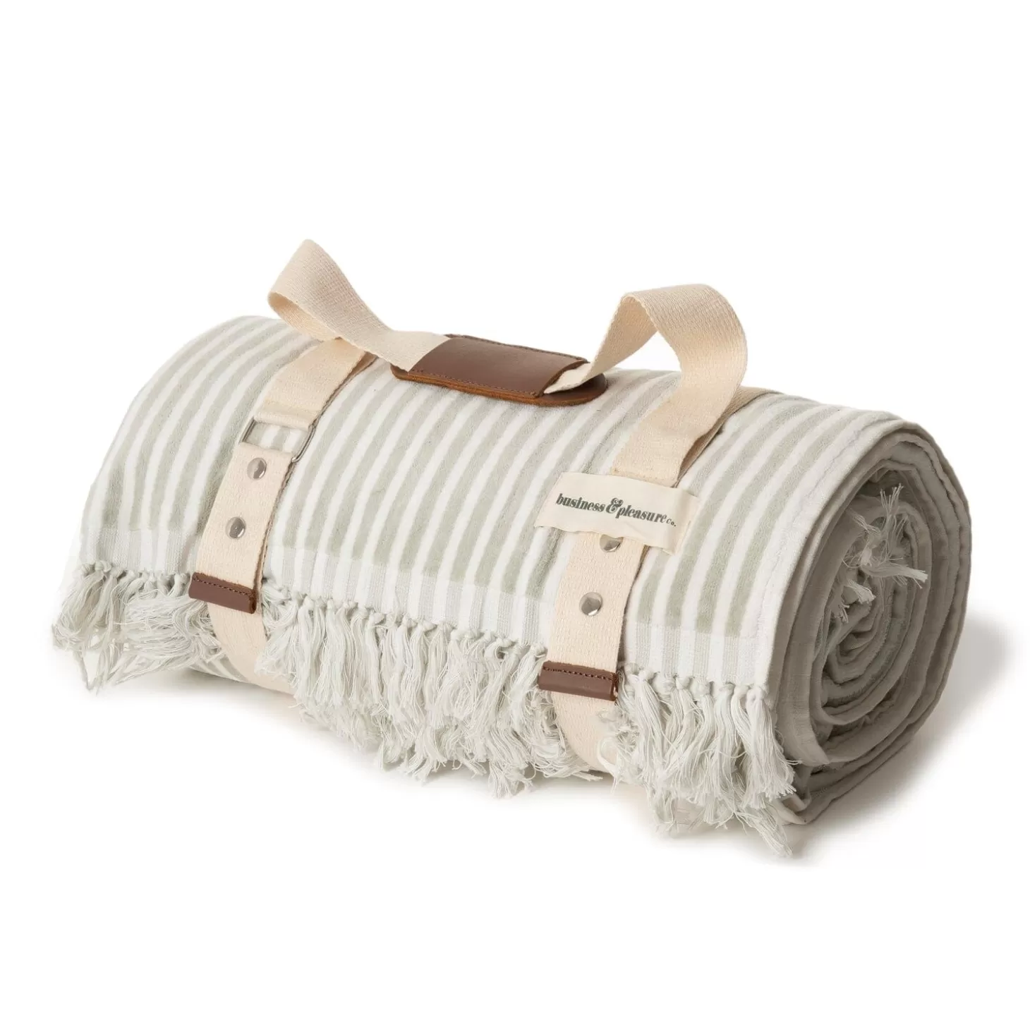 Beach Blankets>Business & Pleasure Co. The Beach Blanket - Lauren'S Sage Stripe