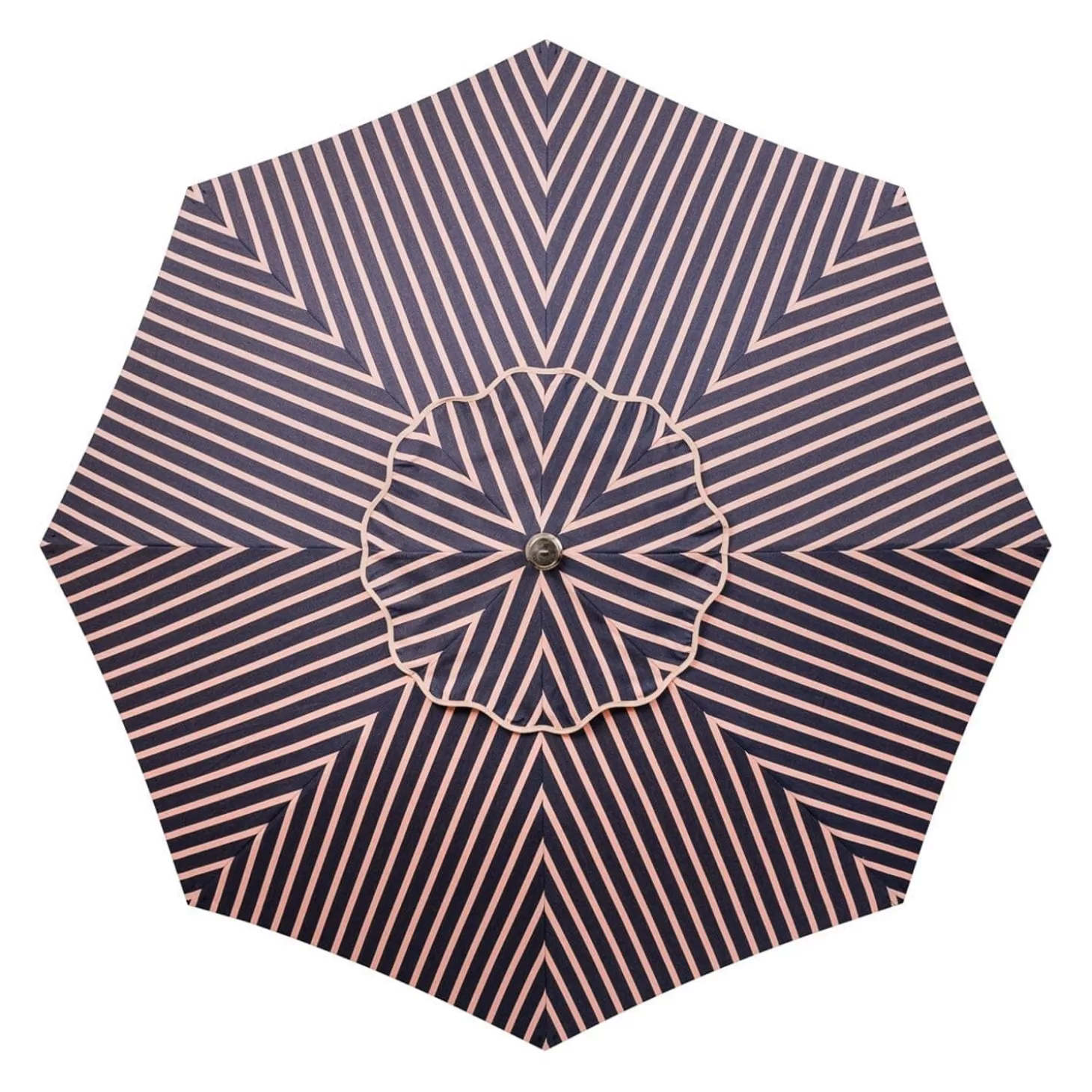 Club Umbrellas>Business & Pleasure Co. The Club Umbrella - Monaco Navy And Pink Stripe