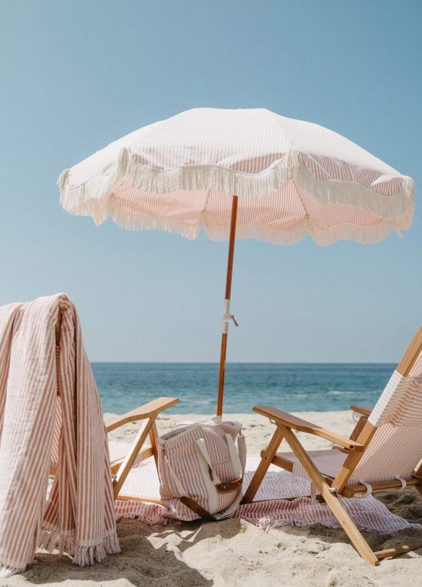 Cooler Tote Bags>Business & Pleasure Co. The Cooler Tote Bag - Lauren'S Pink Stripe