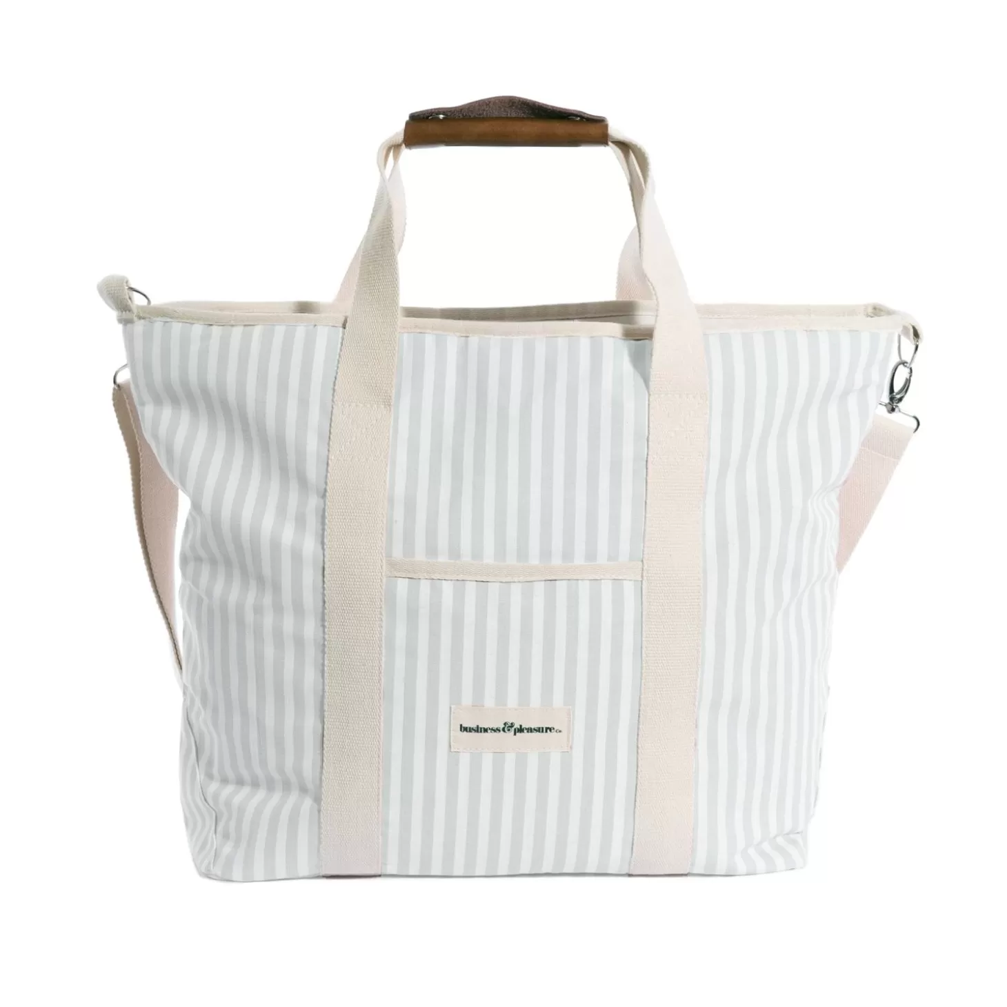 Cooler Tote Bags>Business & Pleasure Co. The Cooler Tote Bag - Lauren'S Sage Stripe