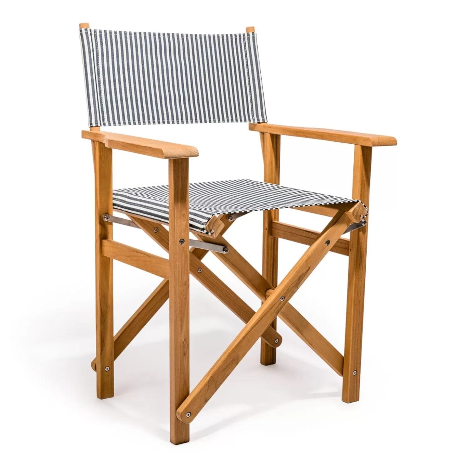 Directors Chairs>Business & Pleasure Co. The Directors Chair - Table Height - Lauren'S Navy Stripe