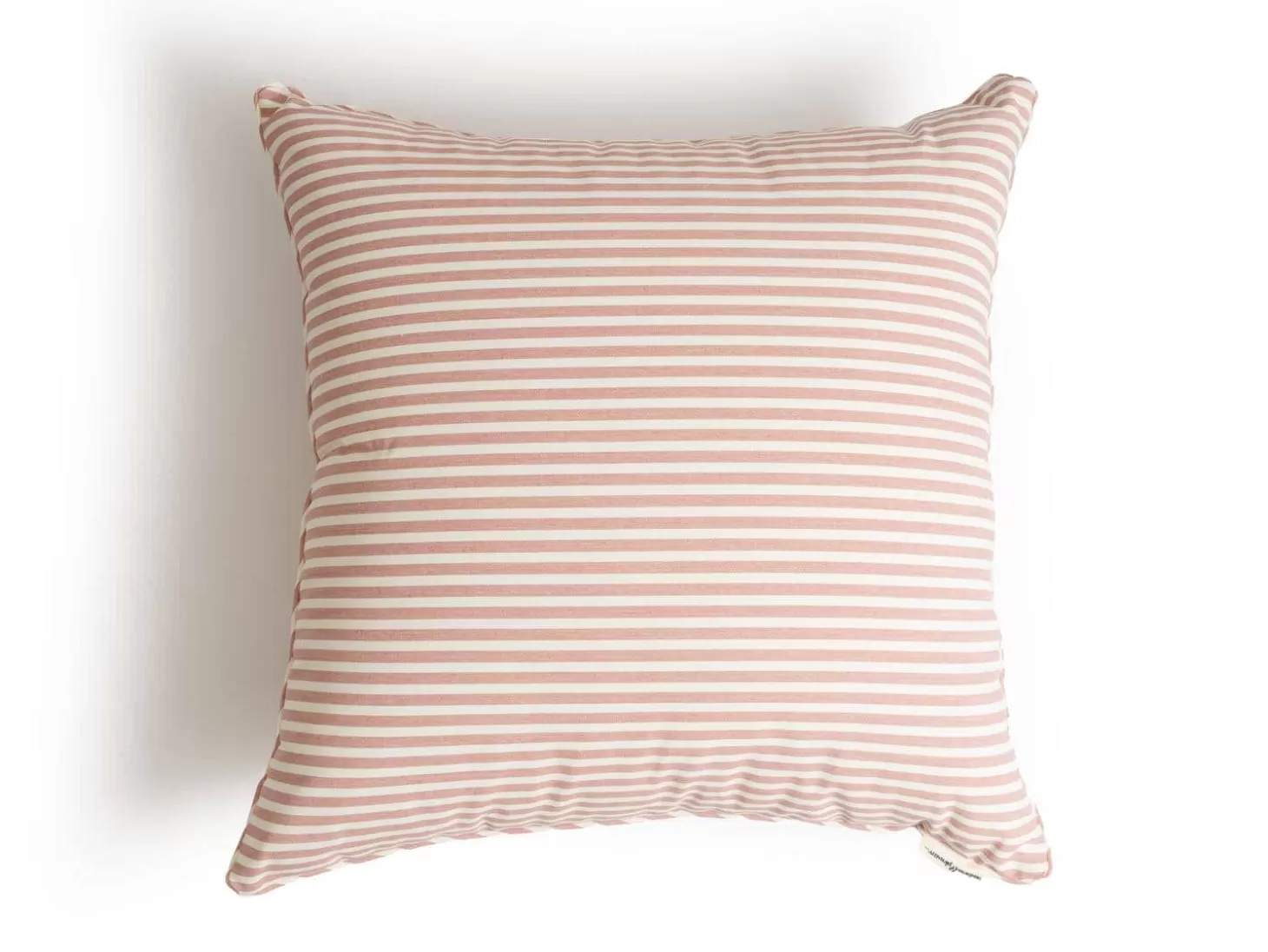 Outdoor Cushions>Business & Pleasure Co. The Euro Throw Pillow - Lauren'S Pink Stripe