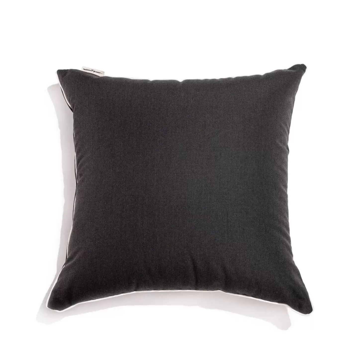 Outdoor Cushions>Business & Pleasure Co. The Euro Throw Pillow - Rivie Black