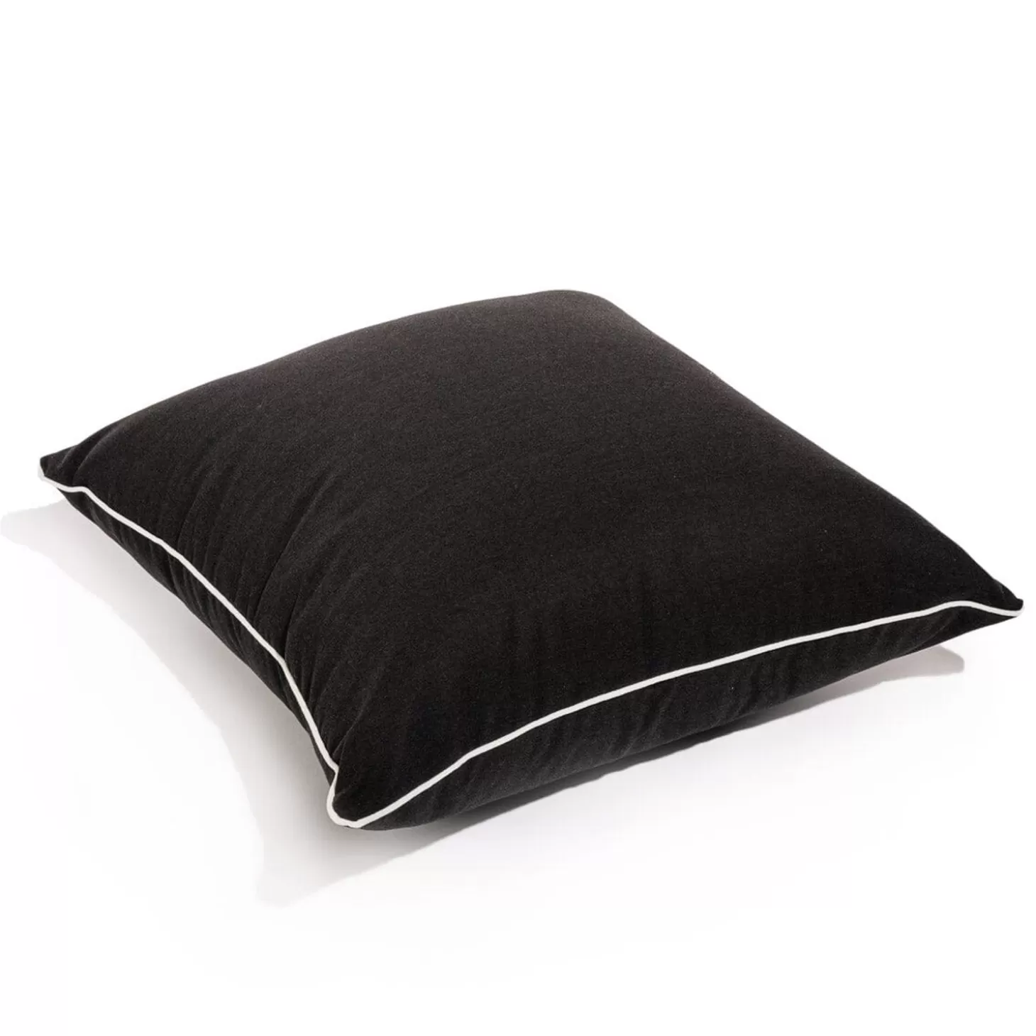 Outdoor Cushions>Business & Pleasure Co. The Euro Throw Pillow - Rivie Black