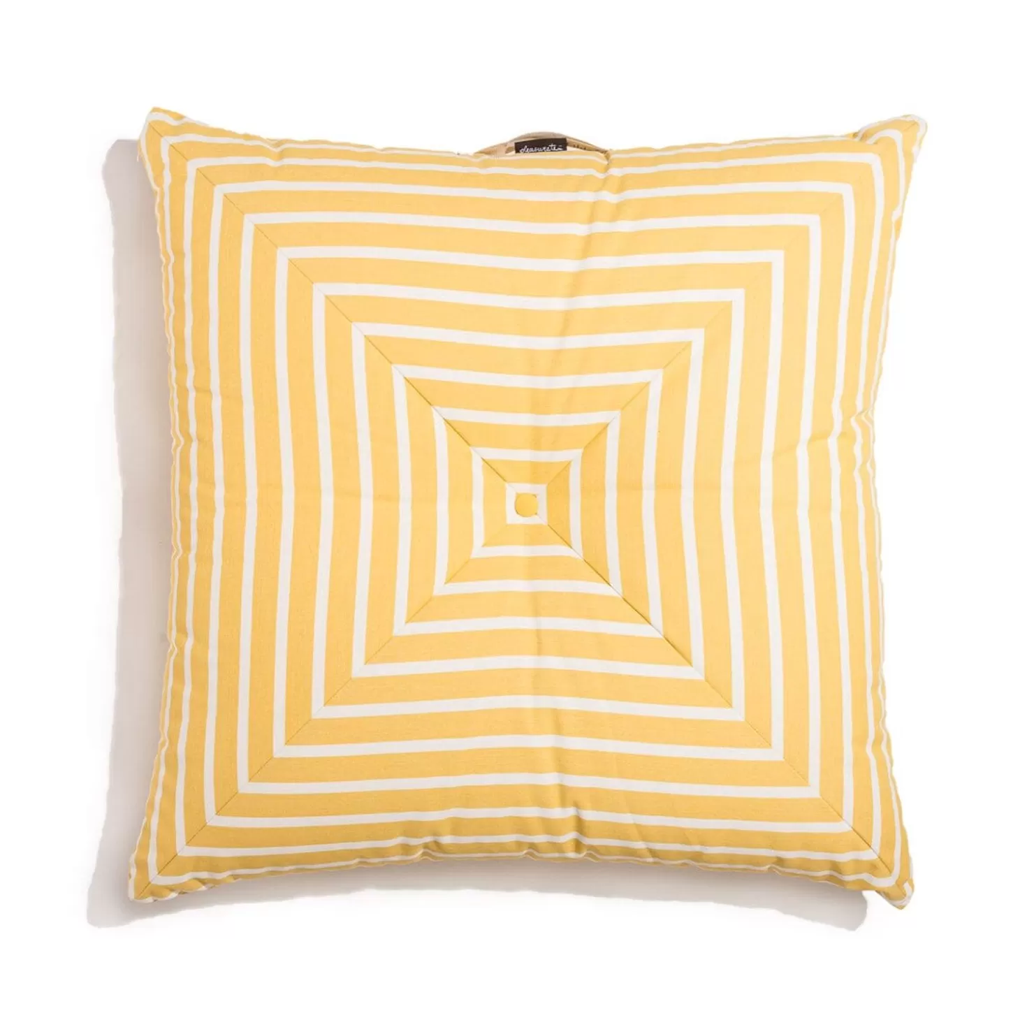 Outdoor Cushions>Business & Pleasure Co. The Floor Pillow - Monaco Mimosa Stripe