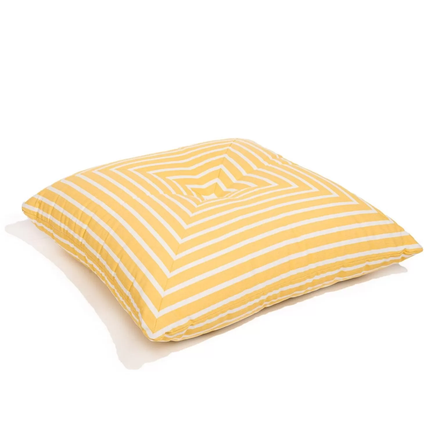 Outdoor Cushions>Business & Pleasure Co. The Floor Pillow - Monaco Mimosa Stripe