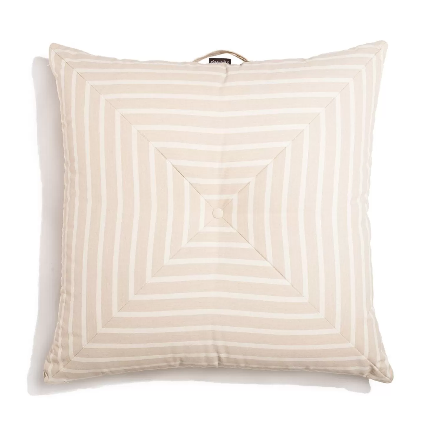 Outdoor Cushions>Business & Pleasure Co. The Floor Pillow - Monaco Natural Stripe