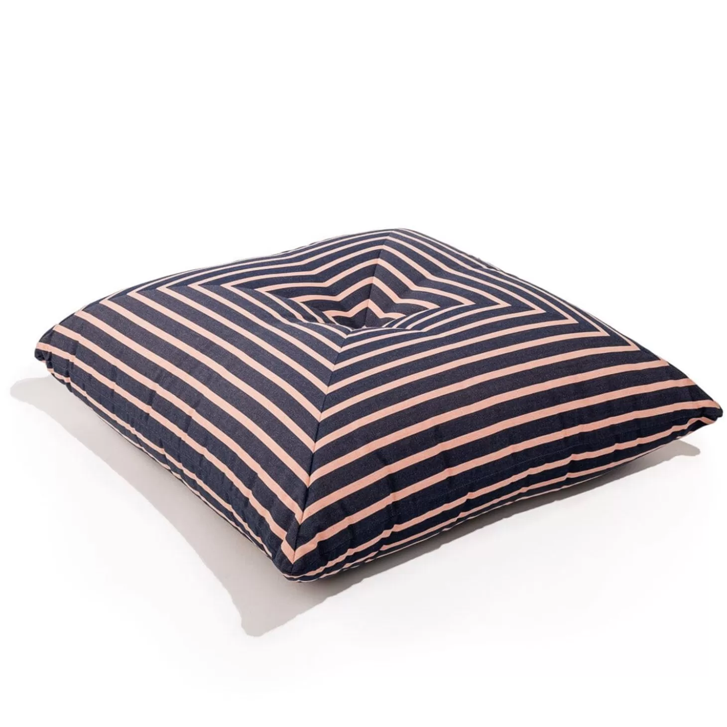 Outdoor Cushions>Business & Pleasure Co. The Floor Pillow - Monaco Navy And Pink Stripe