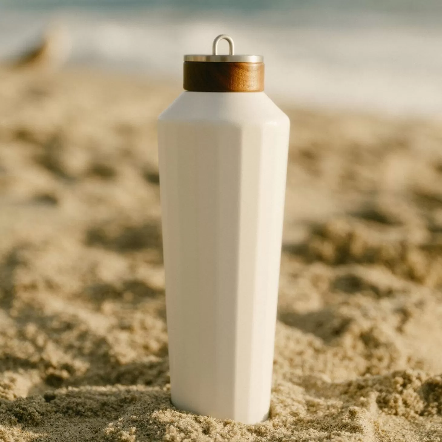 Drinkware>Business & Pleasure Co. The Hemingway Drinkware - Flask - Antique White - 25 Oz