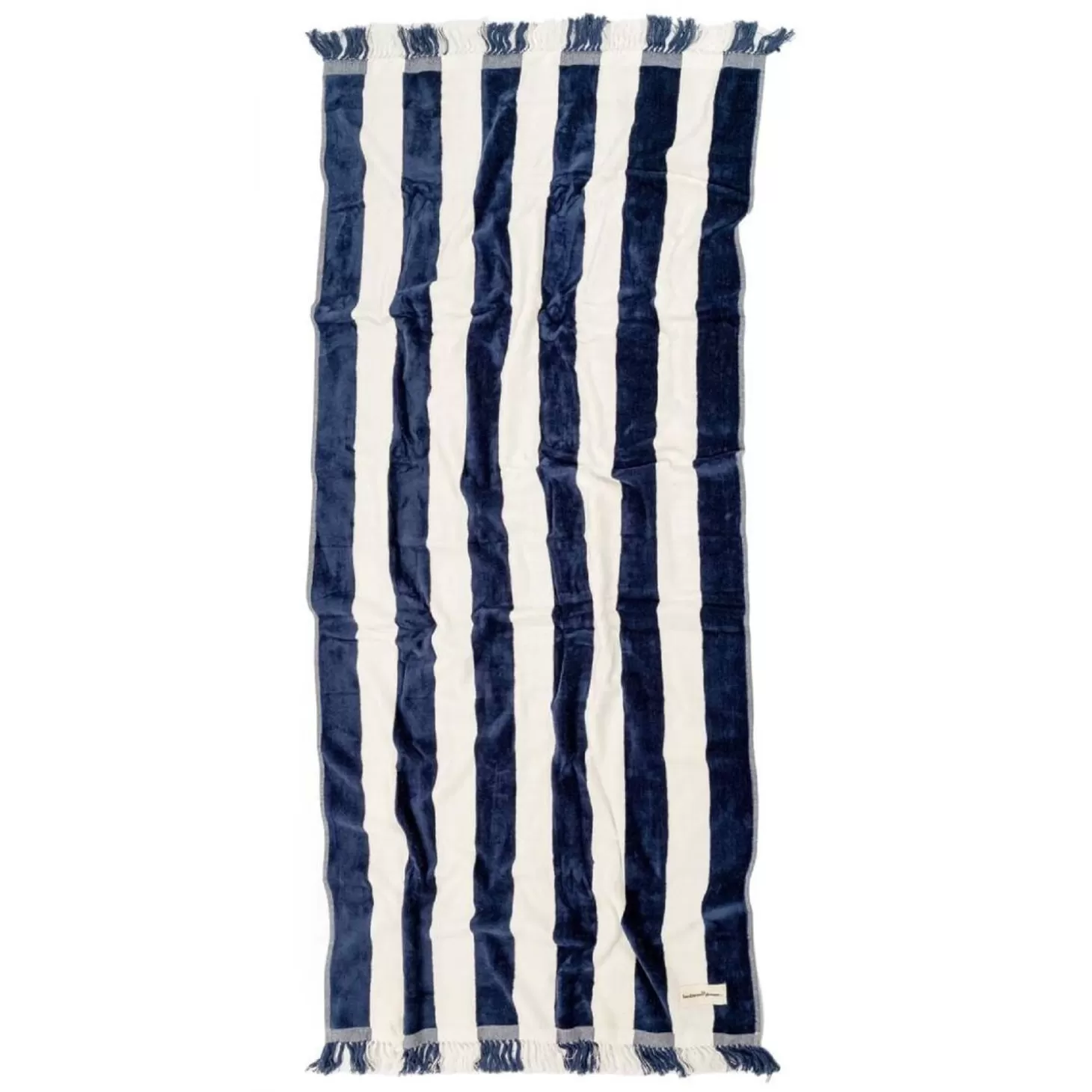 Beach Towels>Business & Pleasure Co. The Holiday Beach Towel - Navy Capri Stripe