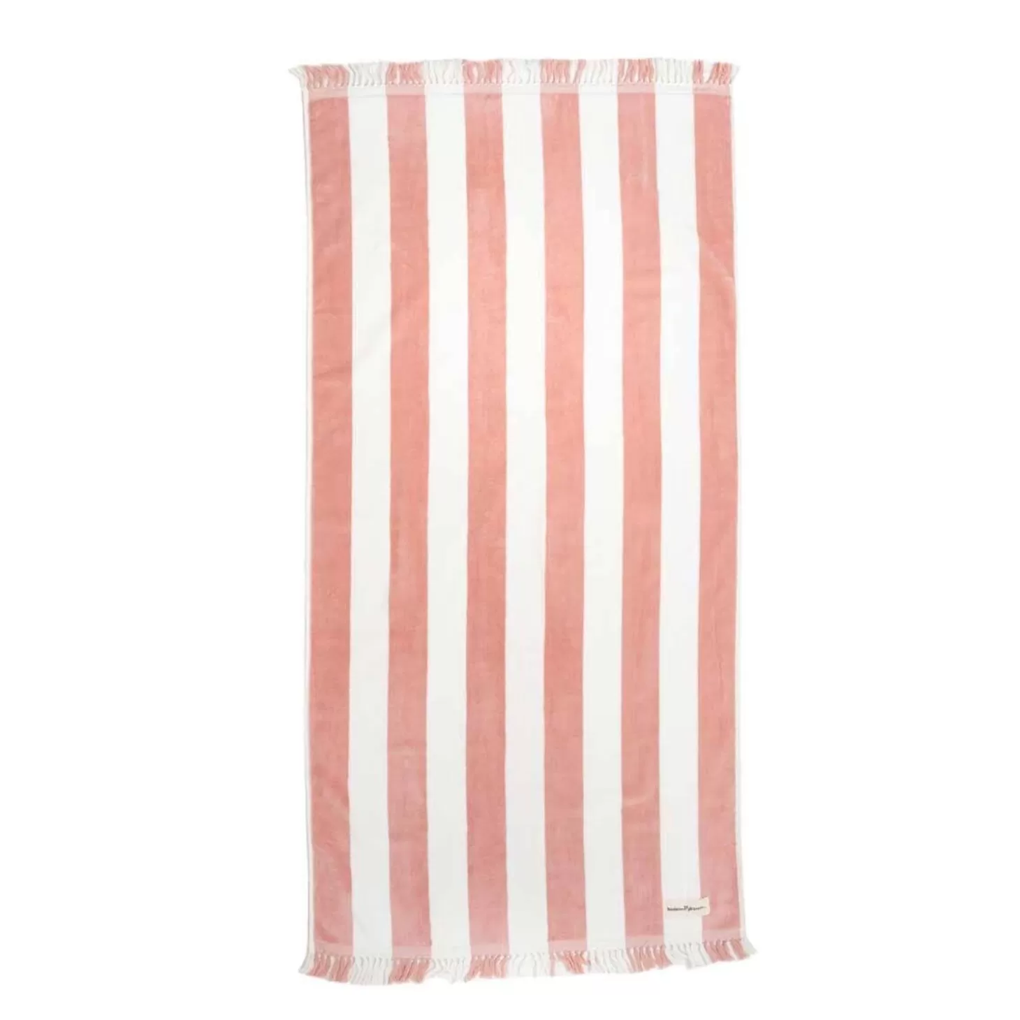 Beach Towels>Business & Pleasure Co. The Holiday Beach Towel - Pink Capri Stripe