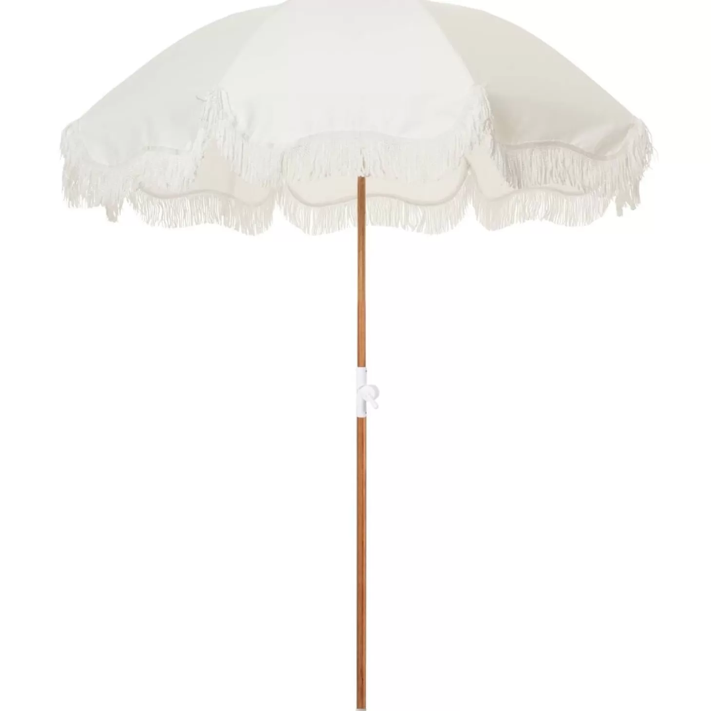 Holiday Beach Umbrellas>Business & Pleasure Co. The Holiday Beach Umbrella - Antique White