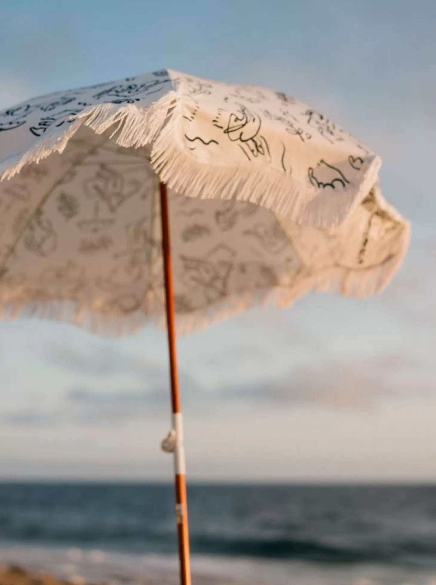 Holiday Beach Umbrellas>Business & Pleasure Co. The Holiday Beach Umbrella - Le Basque Navy