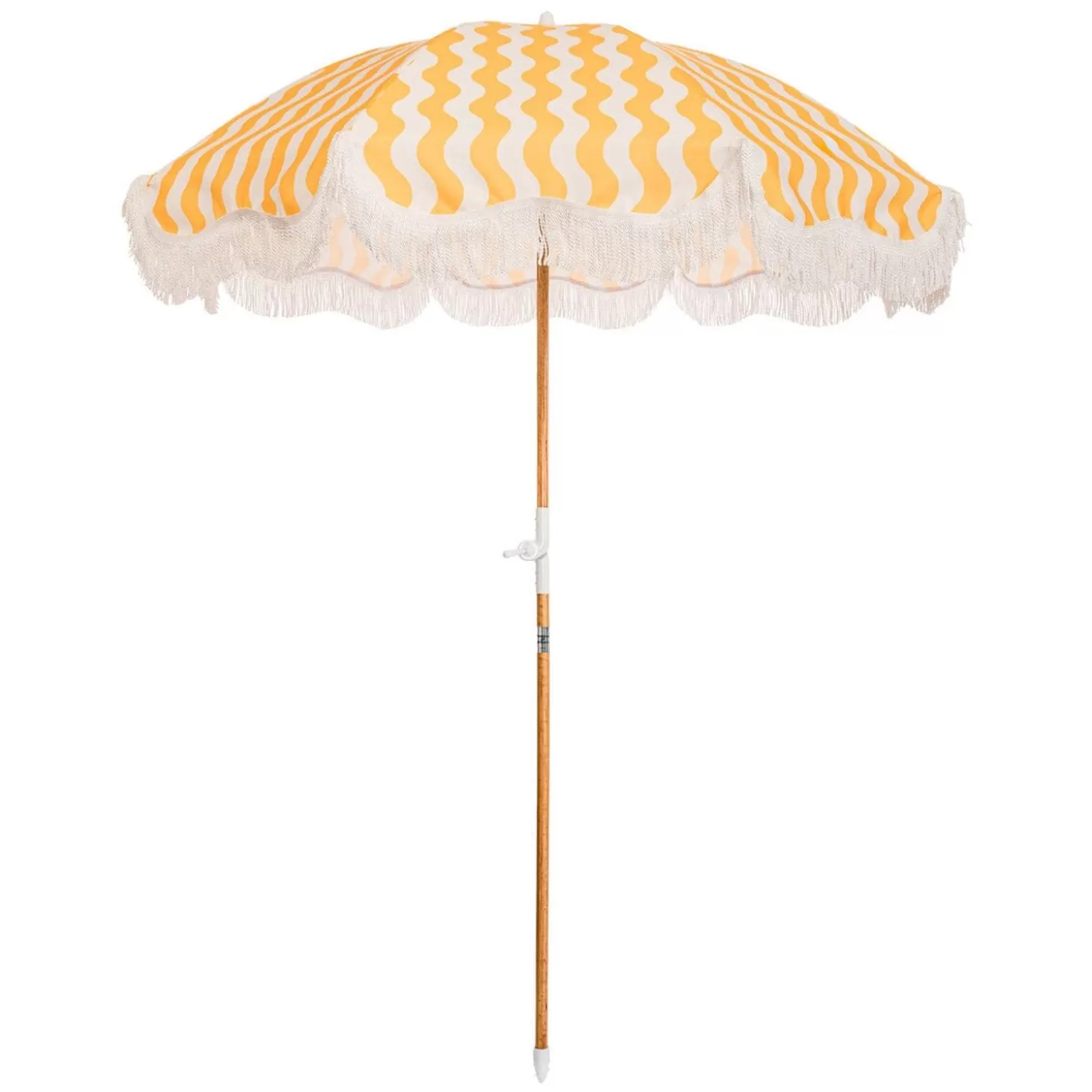 Holiday Beach Umbrellas>Business & Pleasure Co. The Holiday Beach Umbrella - Ocean Mimosa Stripe