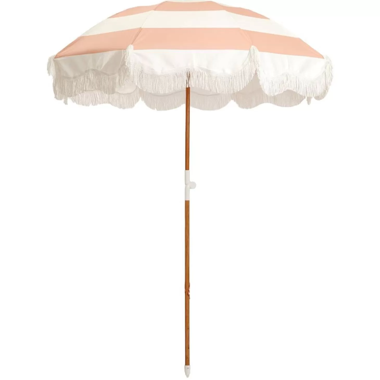 Holiday Beach Umbrellas>Business & Pleasure Co. The Holiday Beach Umbrella - Pink Capri Stripe