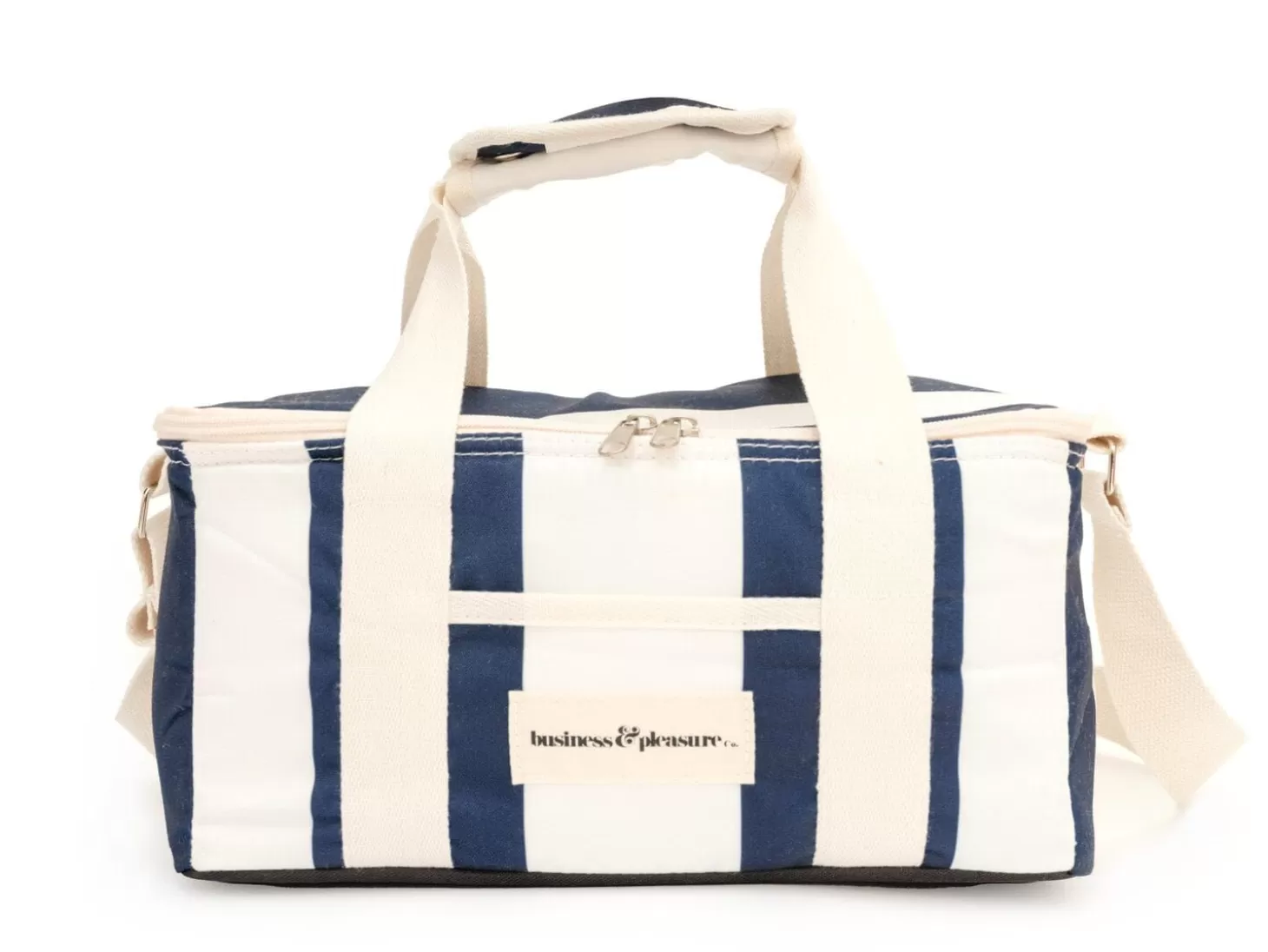 Holiday Cooler Bags>Business & Pleasure Co. The Holiday Cooler Bag - Navy Capri Stripe