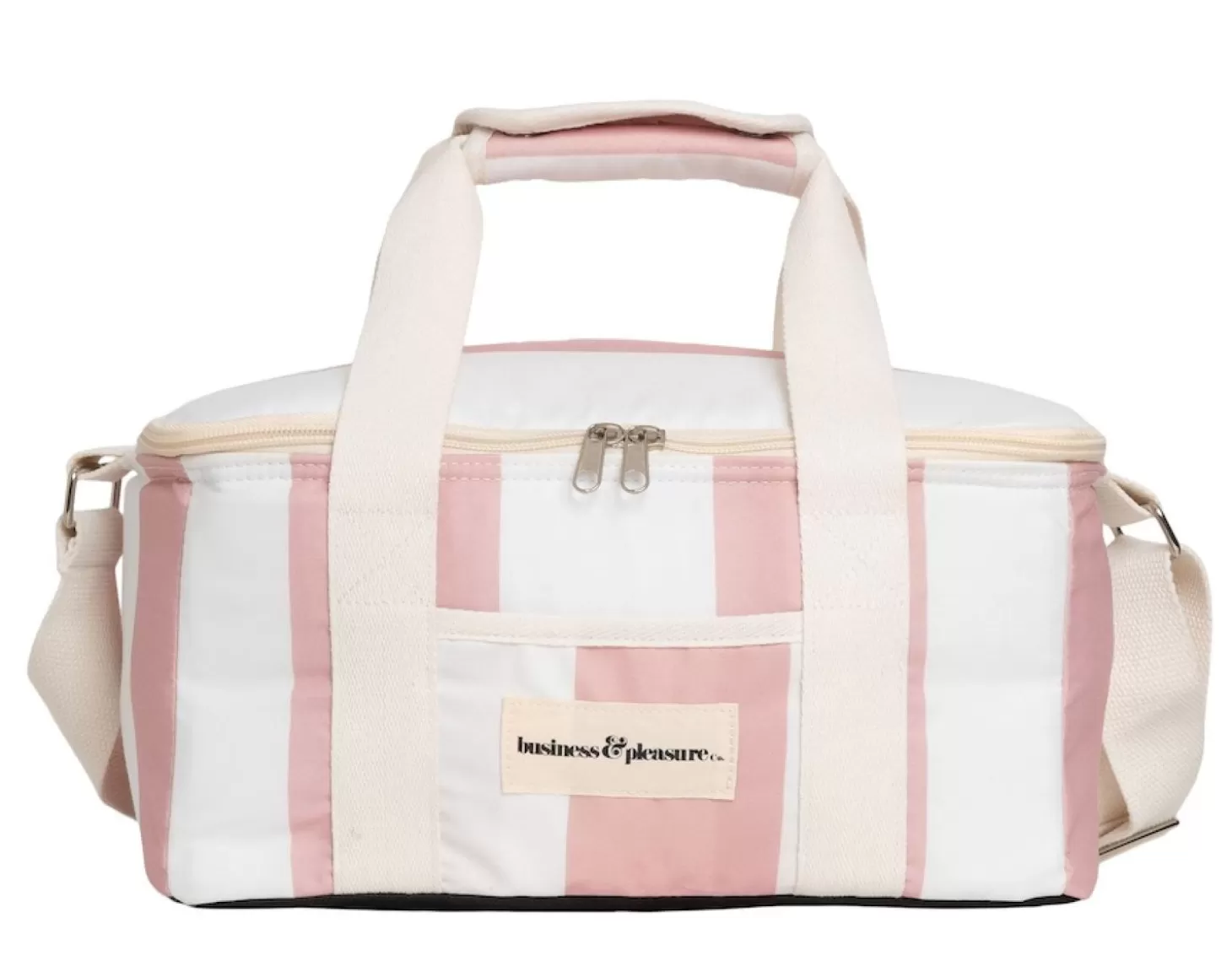 Holiday Cooler Bags>Business & Pleasure Co. The Holiday Cooler Bag - Pink Capri Stripe