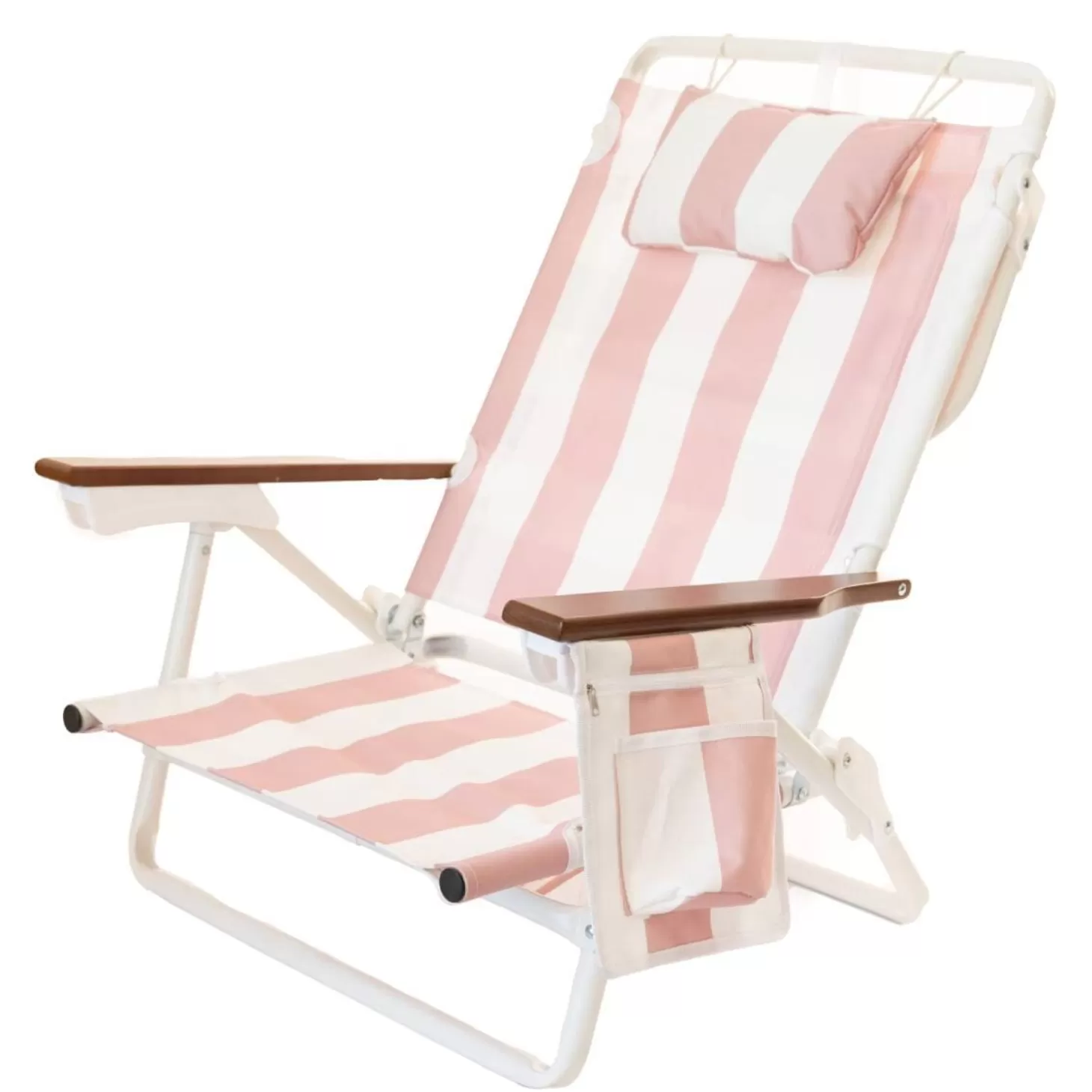 Holiday Tommy Chairs>Business & Pleasure Co. The Holiday Tommy Chair - Pink Capri Stripe