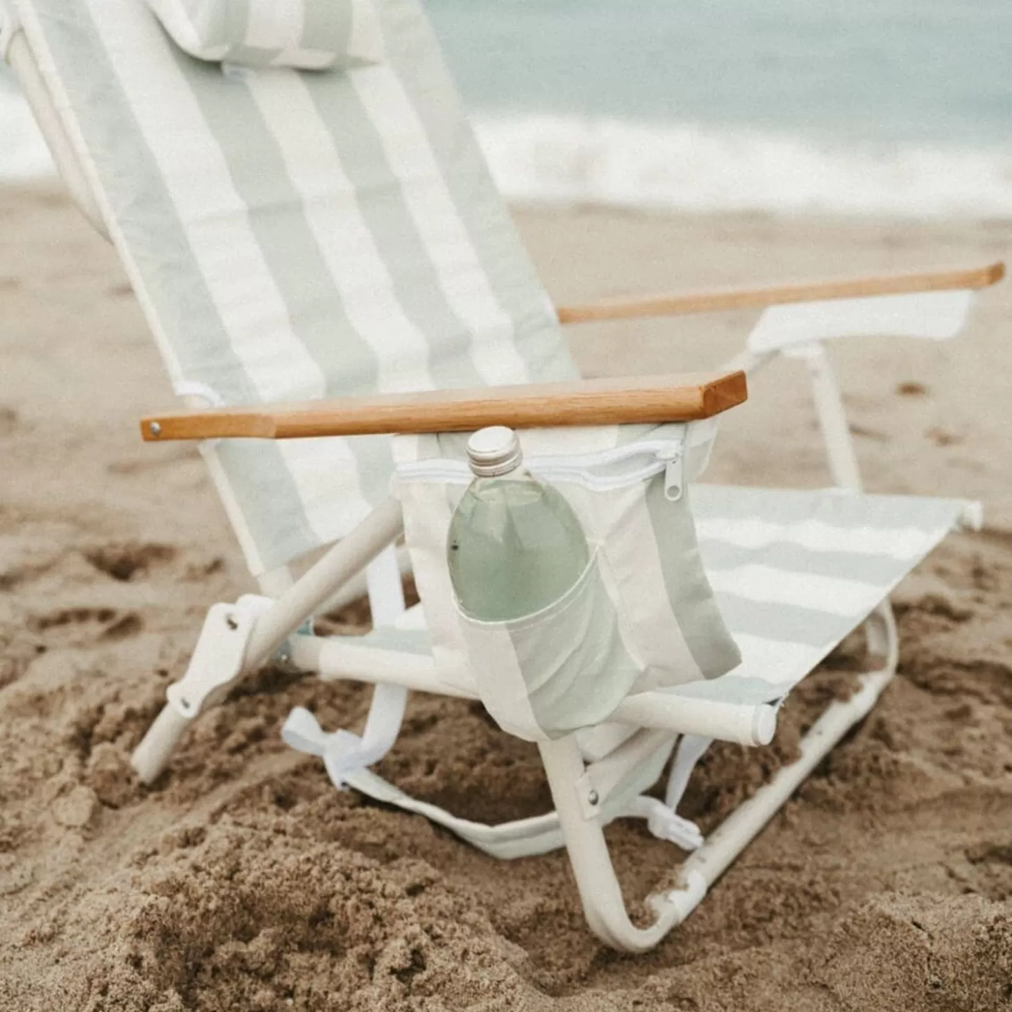 Holiday Tommy Chairs>Business & Pleasure Co. The Holiday Tommy Chair - Sage Capri Stripe