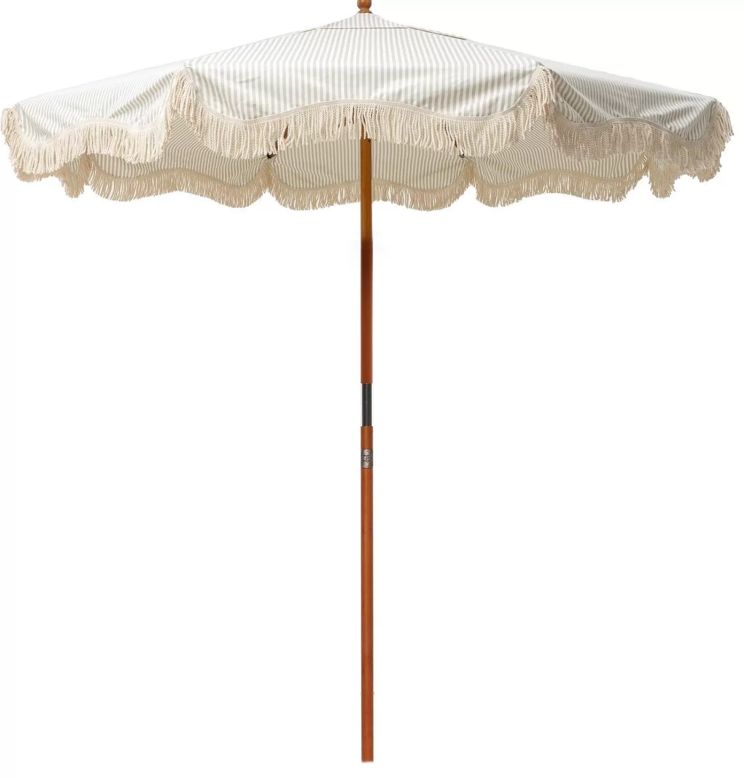 Market Umbrellas>Business & Pleasure Co. The Market Umbrella - Lauren'S Sage Stripe