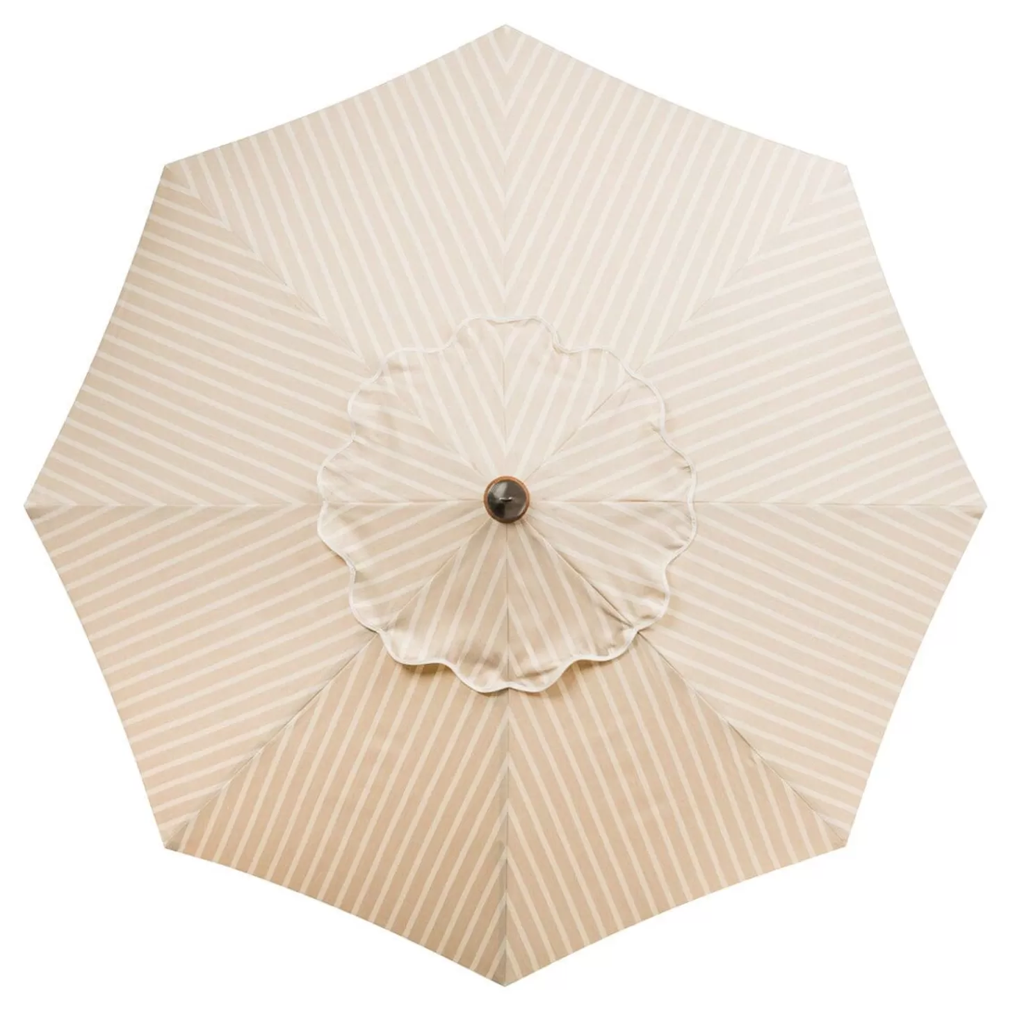 Market Umbrellas>Business & Pleasure Co. The Market Umbrella - Monaco Natural Stripe