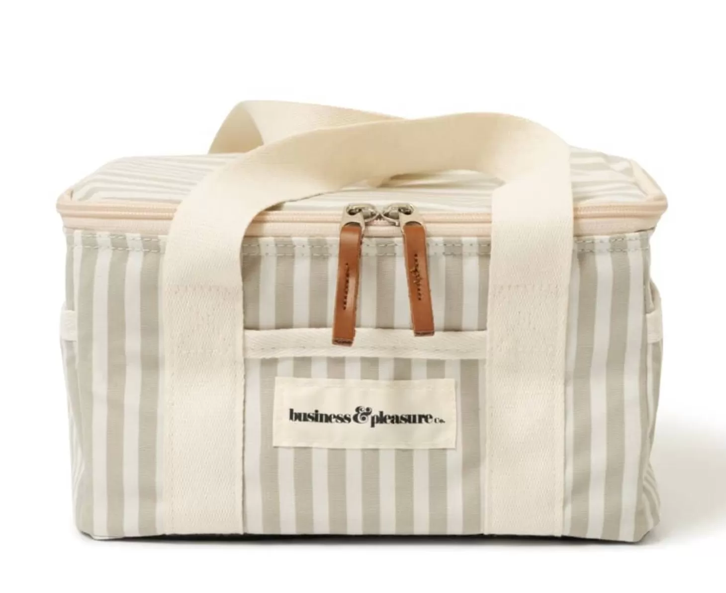 Mini Cooler Bags>Business & Pleasure Co. The Mini Cooler Bag - Lauren'S Sage Stripe