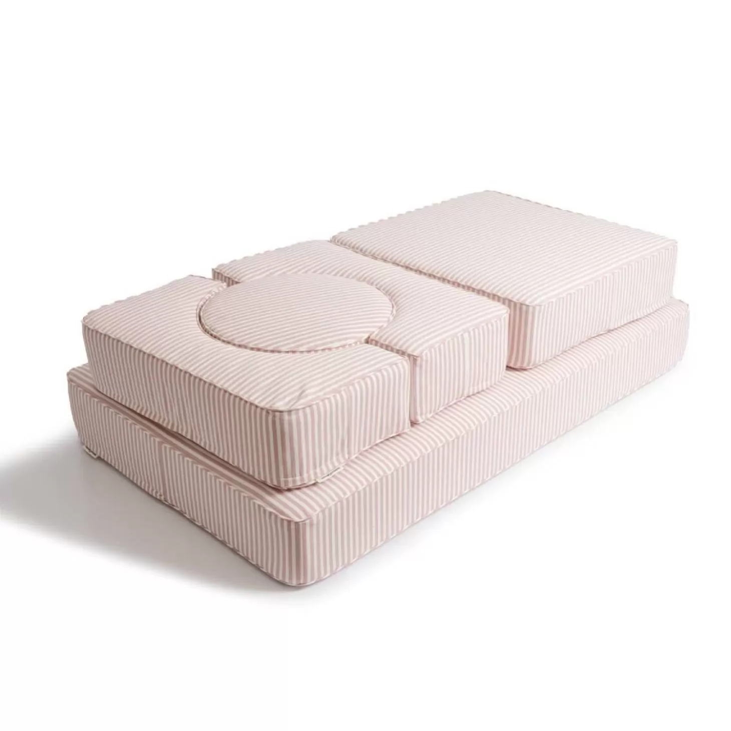 Outdoor Cushions>Business & Pleasure Co. The Modular Pillow Stack - Lauren'S Pink Stripe