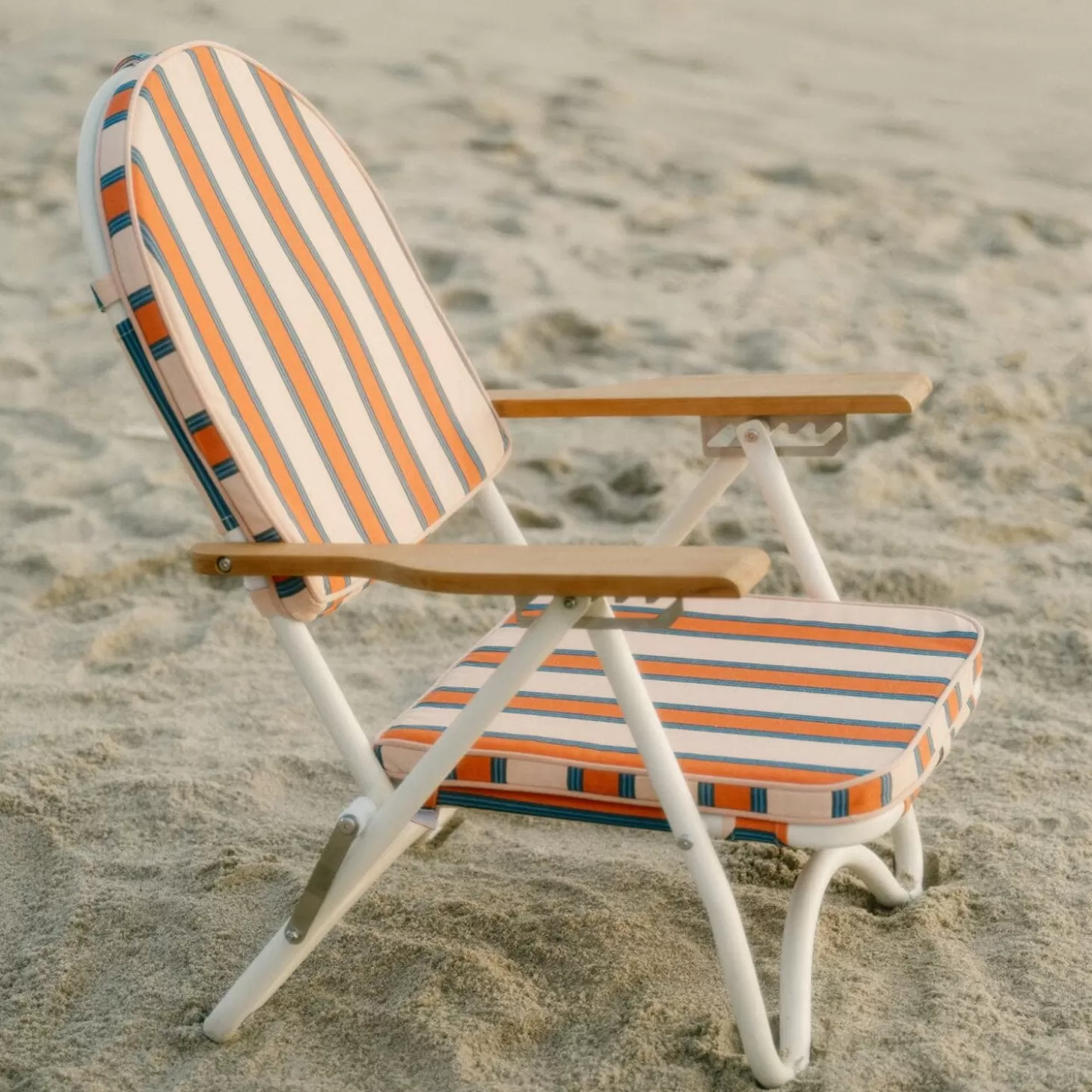 Pam Chairs>Business & Pleasure Co. The Pam Chair - Bistro Dusty Pink Stripe