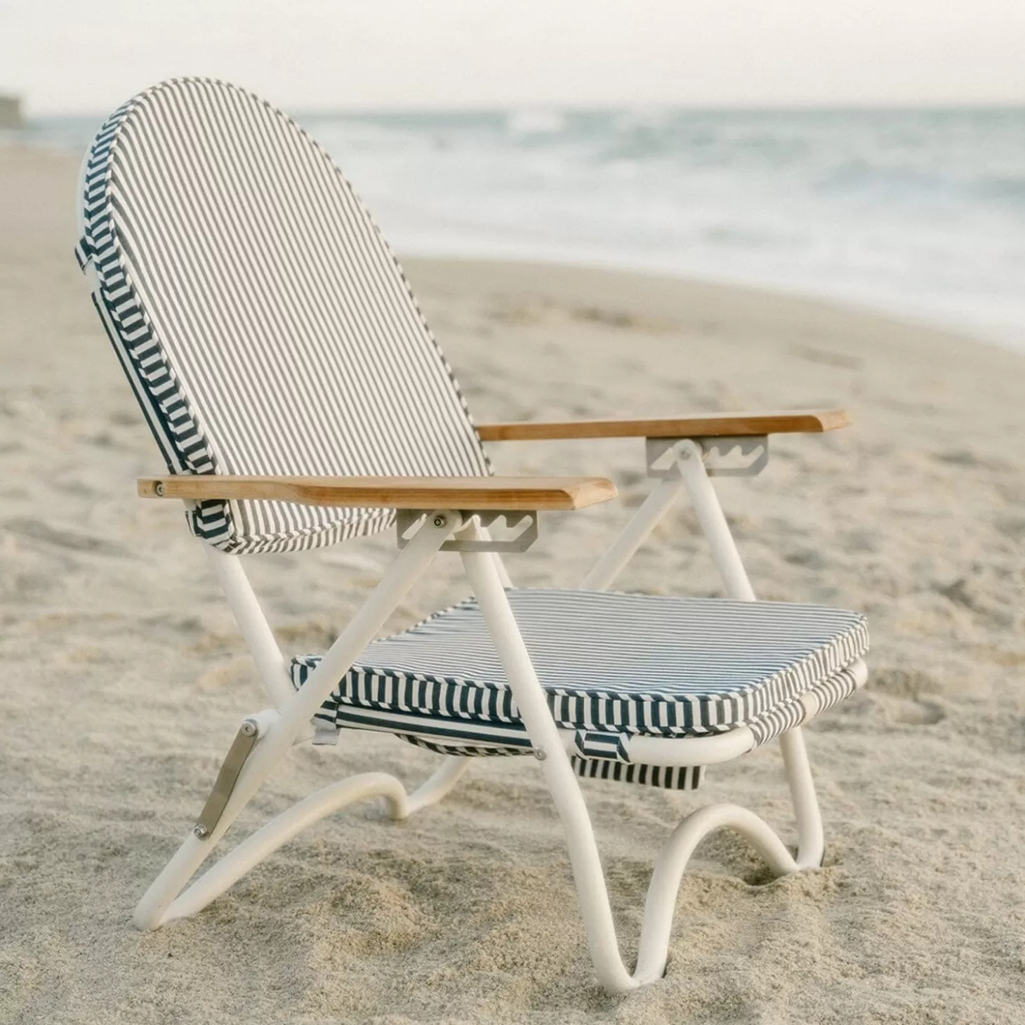 Pam Chairs>Business & Pleasure Co. The Pam Chair - Laurens Navy Stripe