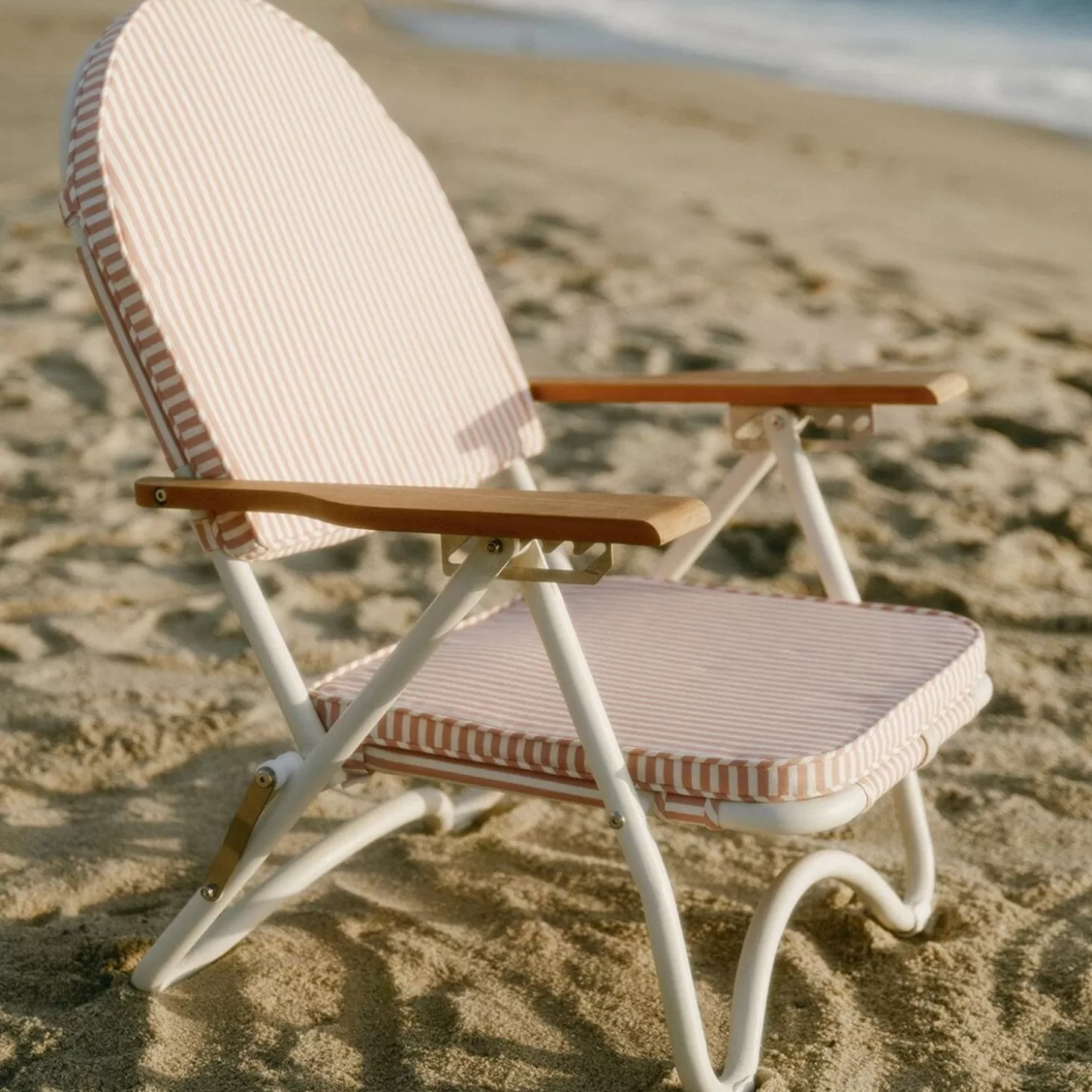 Pam Chairs>Business & Pleasure Co. The Pam Chair - Laurens Pink Stripe