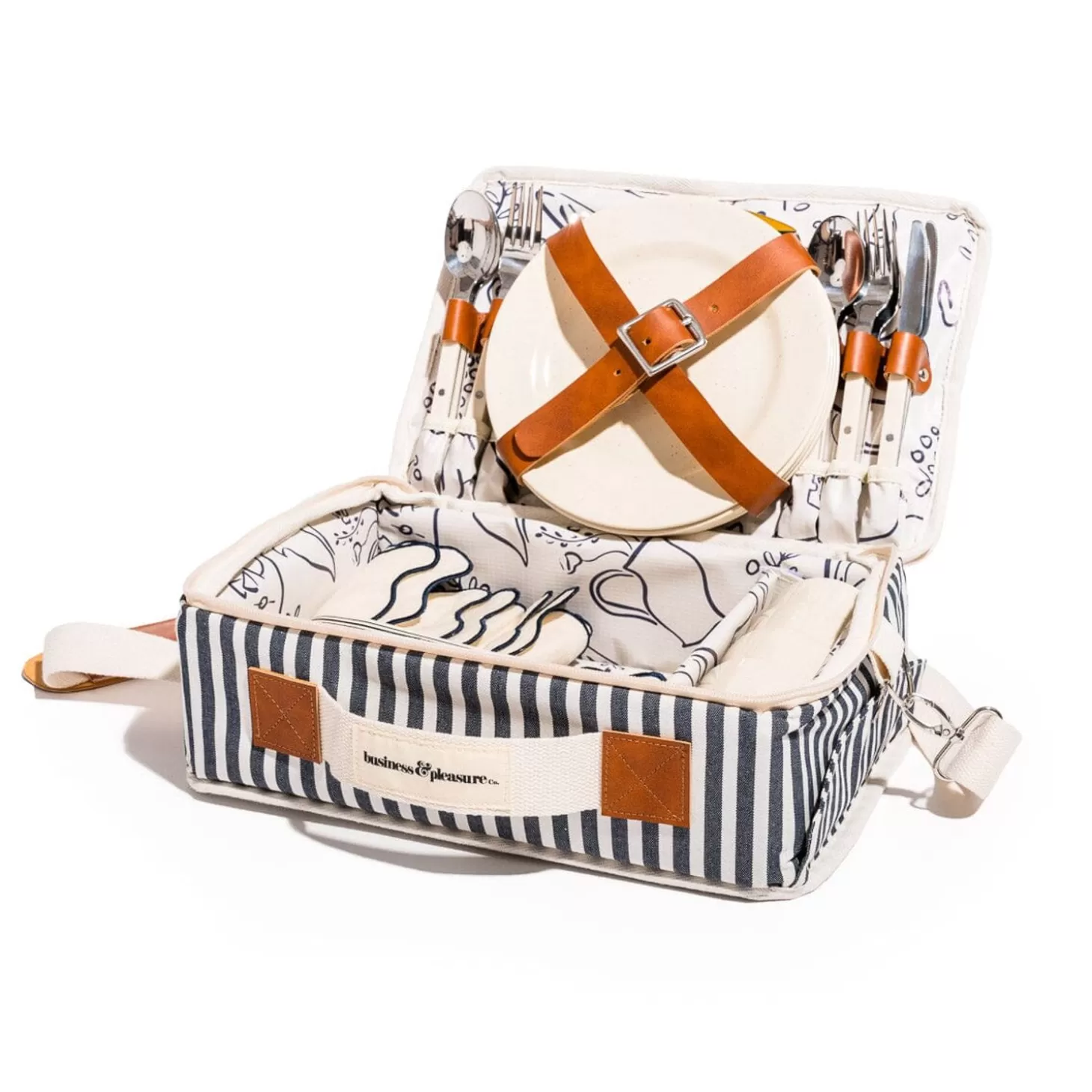 Picnic Sets>Business & Pleasure Co. The Picnic Set - Laurens Navy Stripe