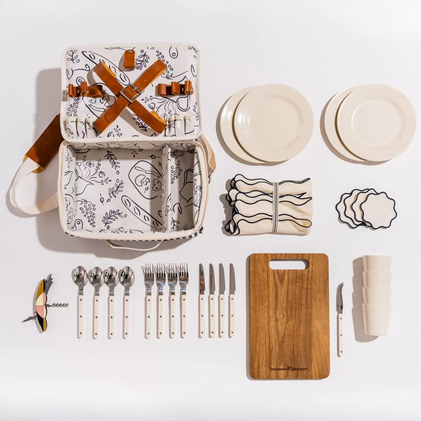 Picnic Sets>Business & Pleasure Co. The Picnic Set - Laurens Navy Stripe