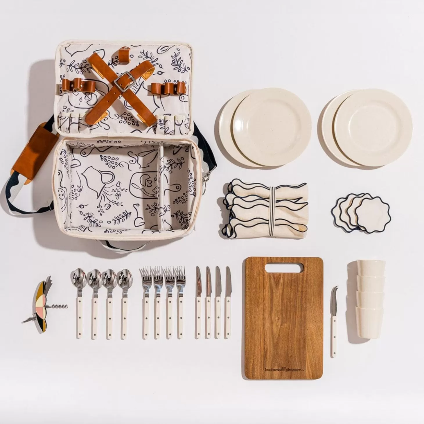 Picnic Sets>Business & Pleasure Co. The Picnic Set - Rivie White