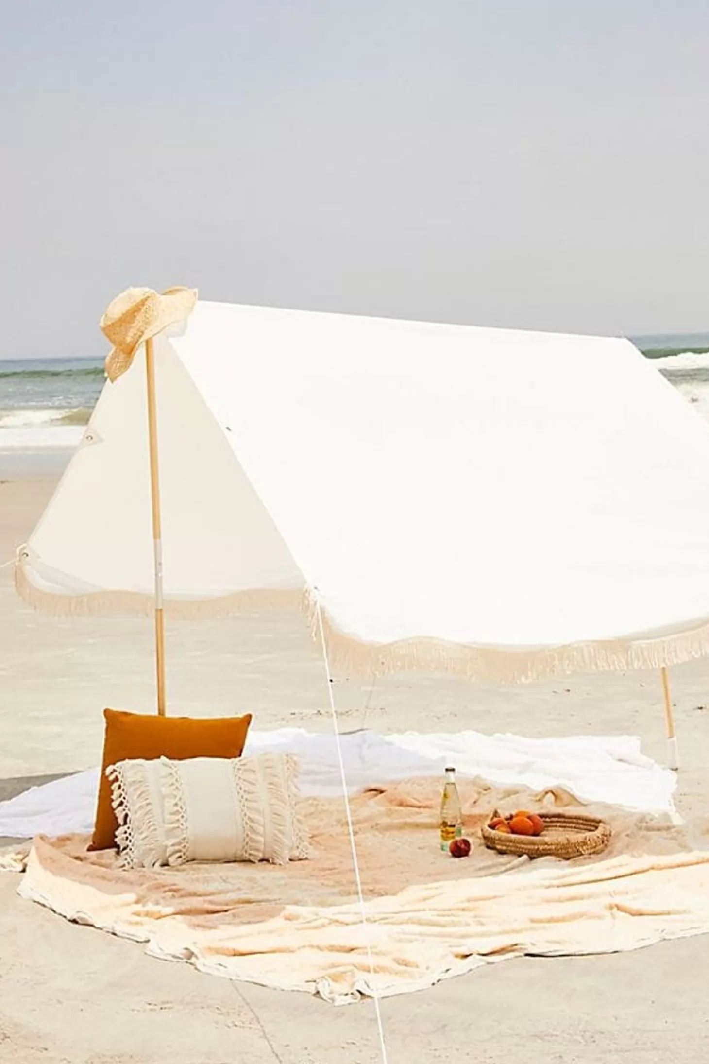 Cabanas & Tents>Business & Pleasure Co. The Premium Beach Tent - Antique White